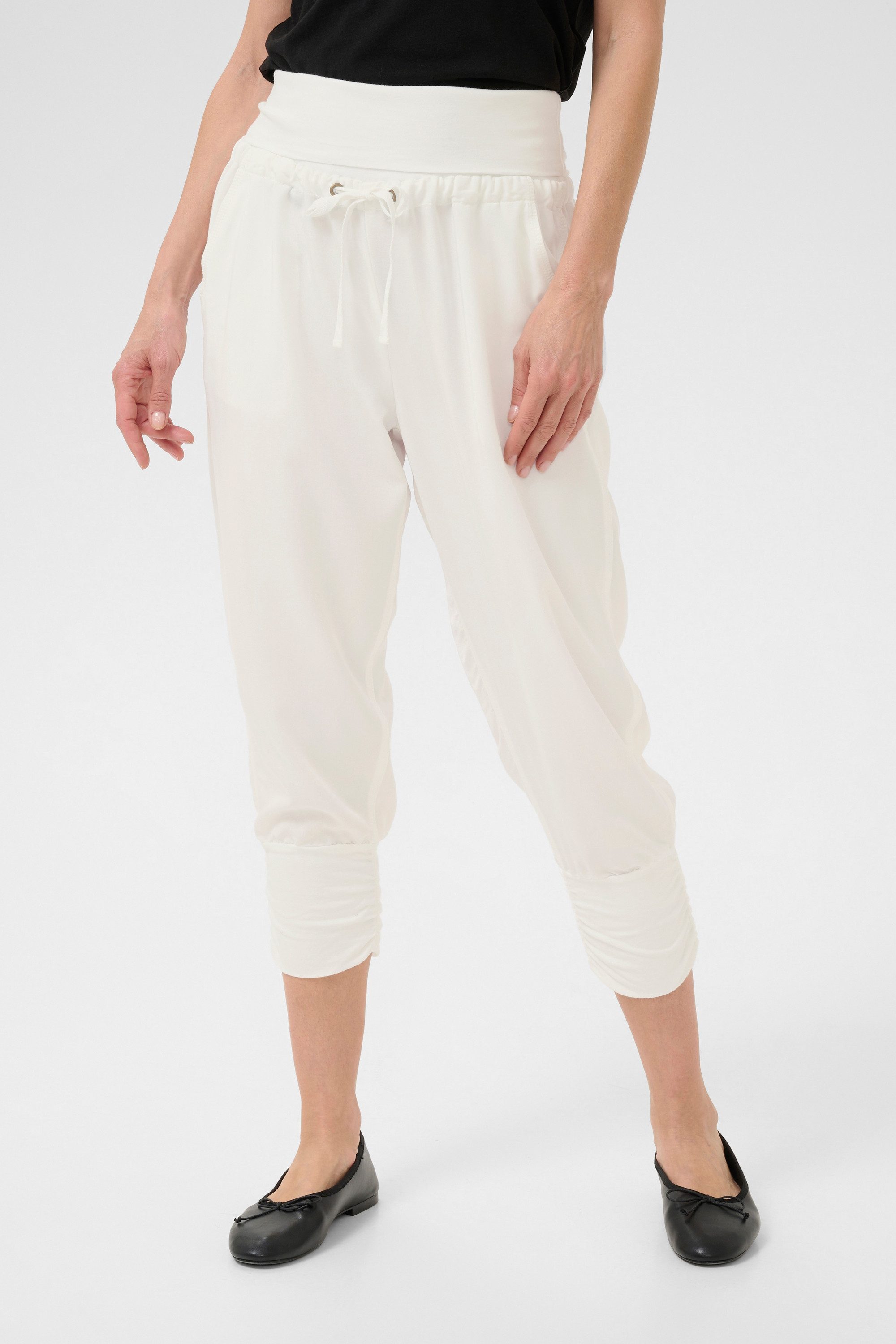 Cream Stoffhose Casual Hose CRLinee