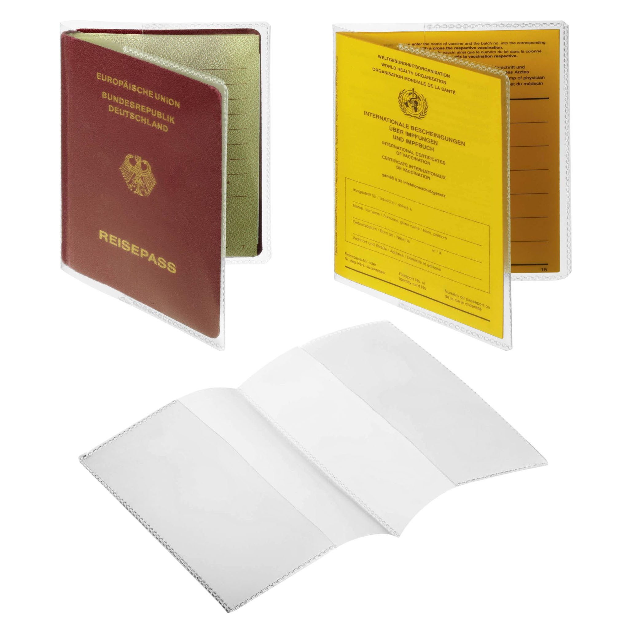 DURABLE Etui 10x DURABLE Impfpasshülle 196 x 134 mm transparent