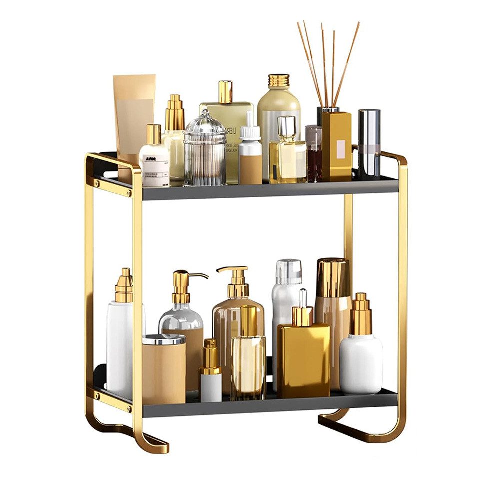 NUODWELL Make-Up Organizer Kosmetik Organizer, 2-stufiger Badezimmer-Theken günstig online kaufen