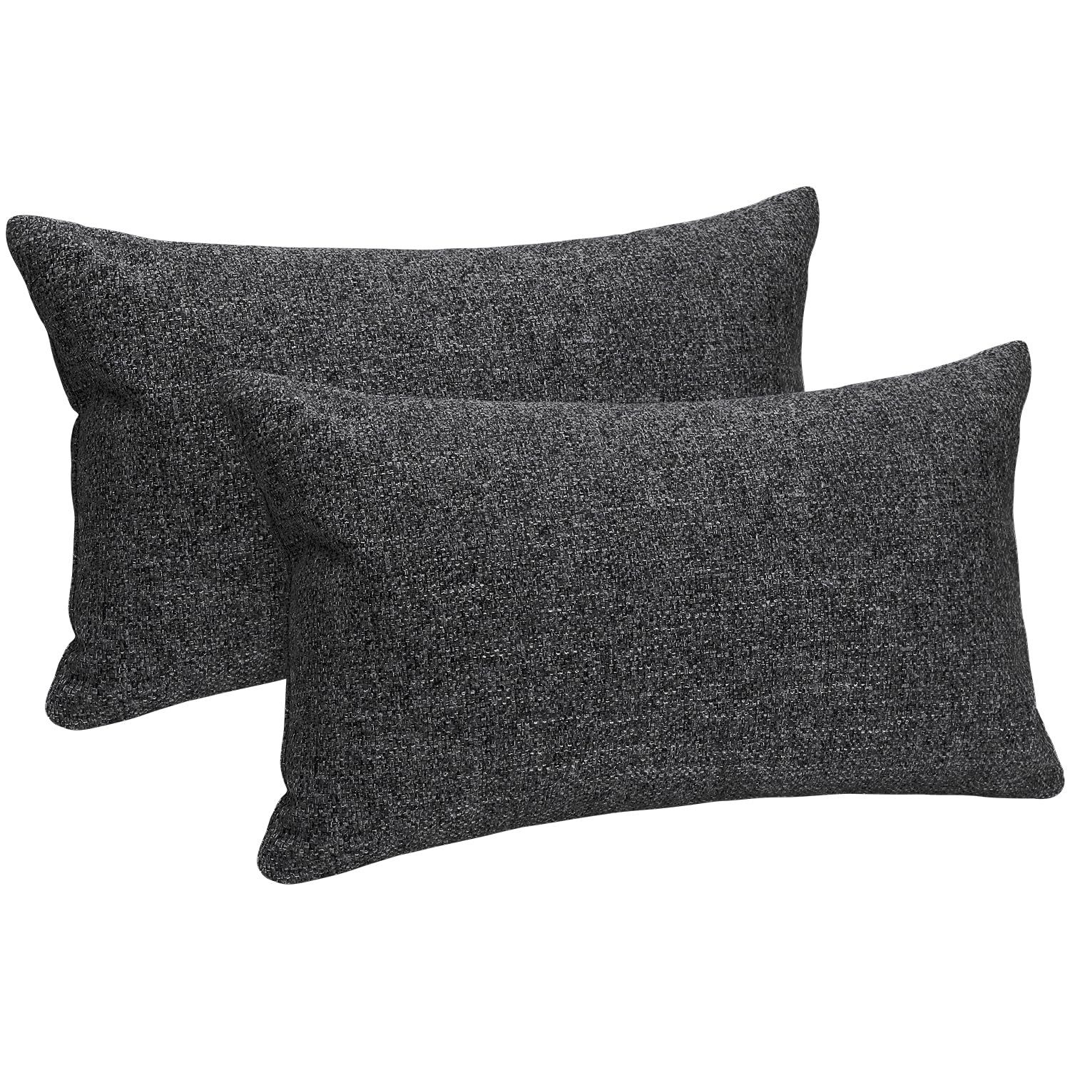 Selfitex Dekokissen 2er Set, 30x50/40x40/40x60/50x50 inkl. Füllkissen, Farben zur Auswahl, robuster Polsterstoffbezug mit weichen Füllkissen