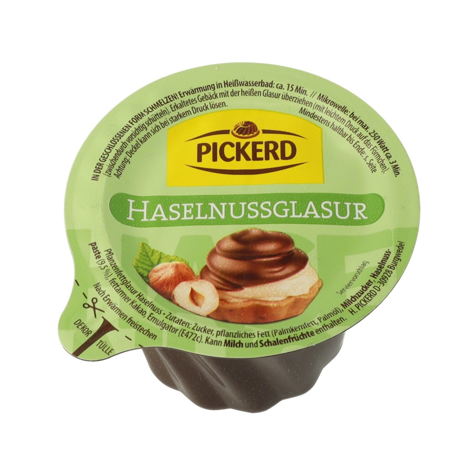 PICKERD Backdekoration PICKERD Haselnussglasur 150 g, 1 x