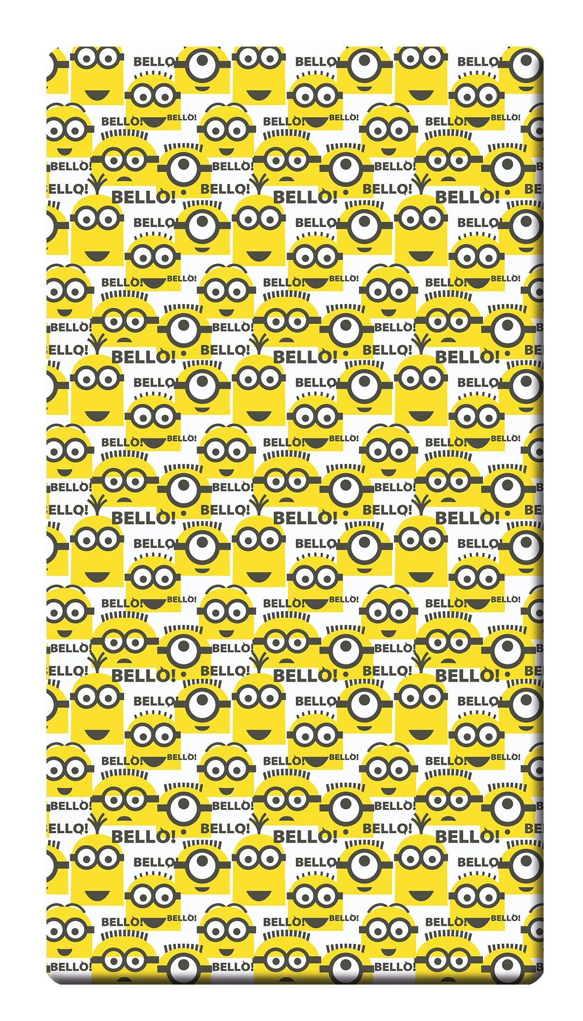 JACK Spannbettlaken Minions Renforcé Spannbetttuch Bello Bettlaken 100x200cm, Renforcé, Gummizug: Rundumgummizug, (1 Stück), Spannbettlaken für alle Minions Fans, Rundgummi, Baumwolle
