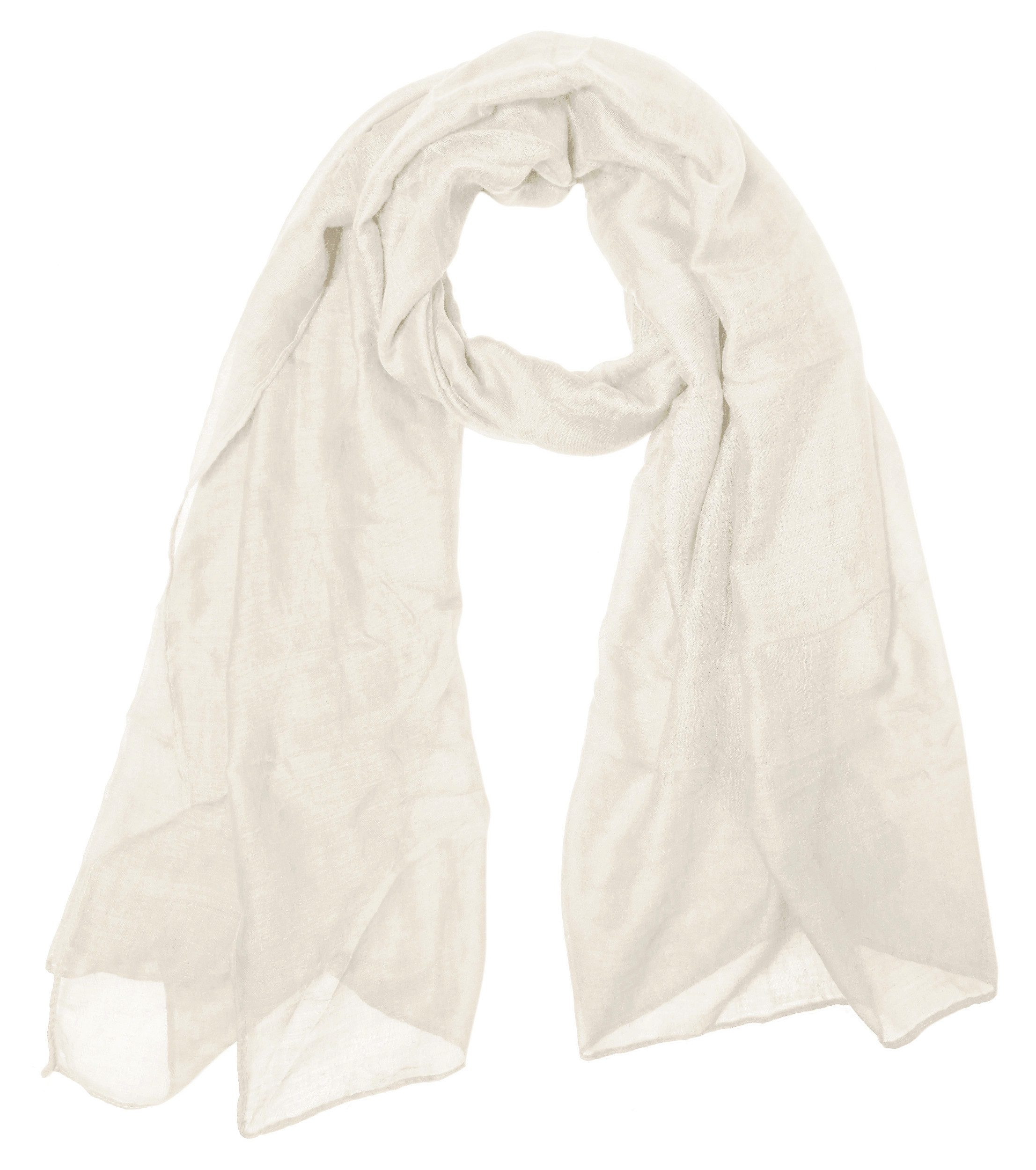 dy_mode Modeschal Damen Schal in Unifarben Leichtes Halstuch für Frühjahr & Sommer, in Unifarben, leicht transparent
