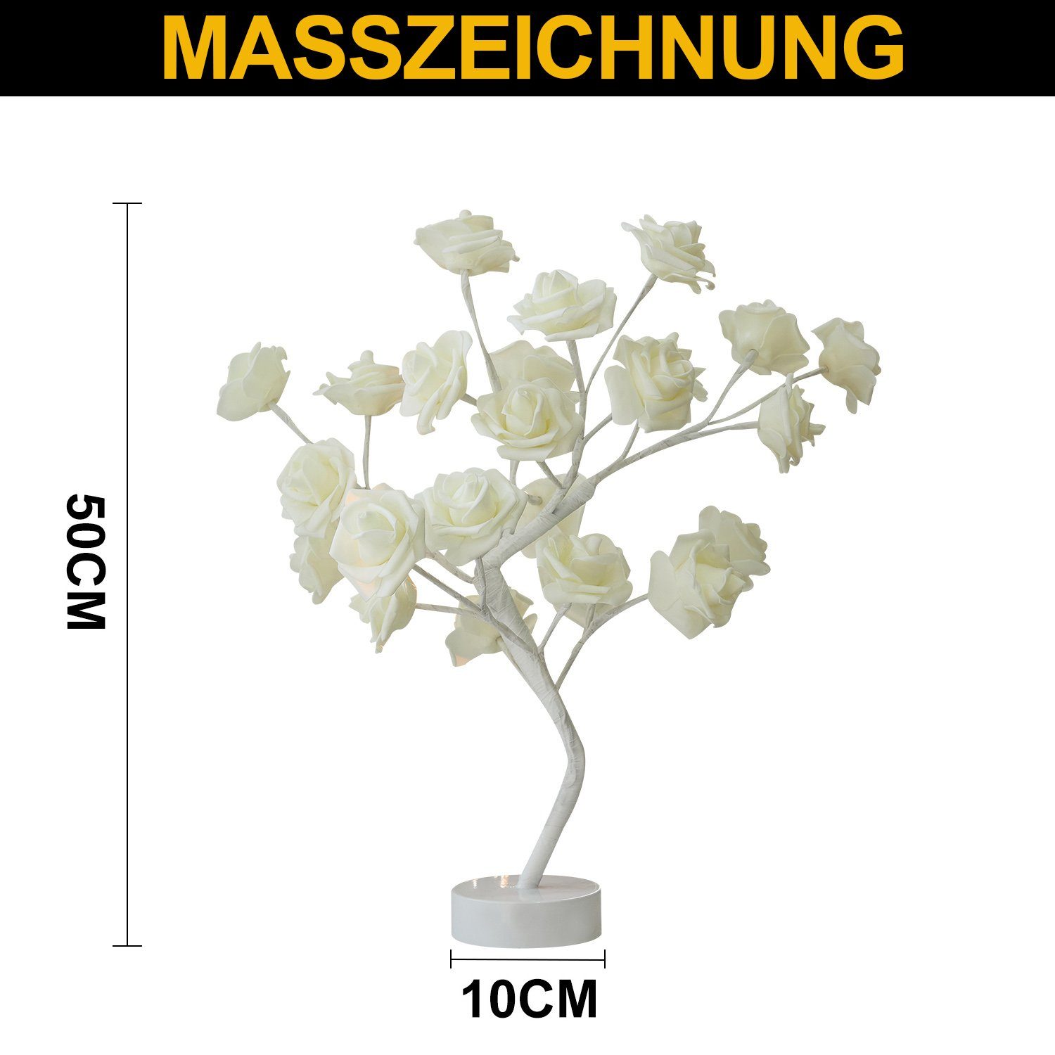 Rosnek LED Tischleuchte LED Tisch-Bonsai-Baum Nachtlicht, Künstliche Rose Blume, Warmweiß, Home Hochzeit Party Dekor,Valentinstag Geschenk. Reduzierter Preis € 39,49. Unverbindliche Preisempfehlung € 60,00