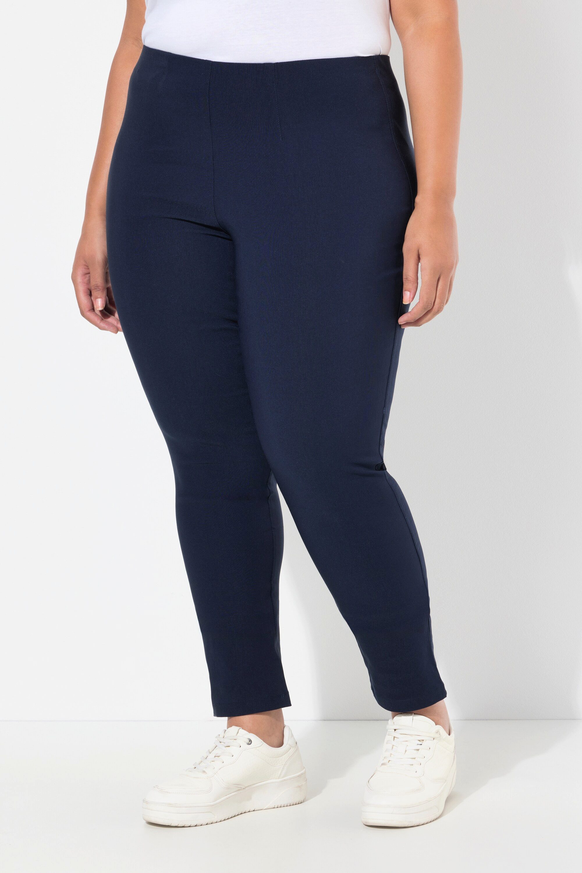 Ulla Popken Funktionshose Bengalinhose Sienna schmales Bein Gummibund