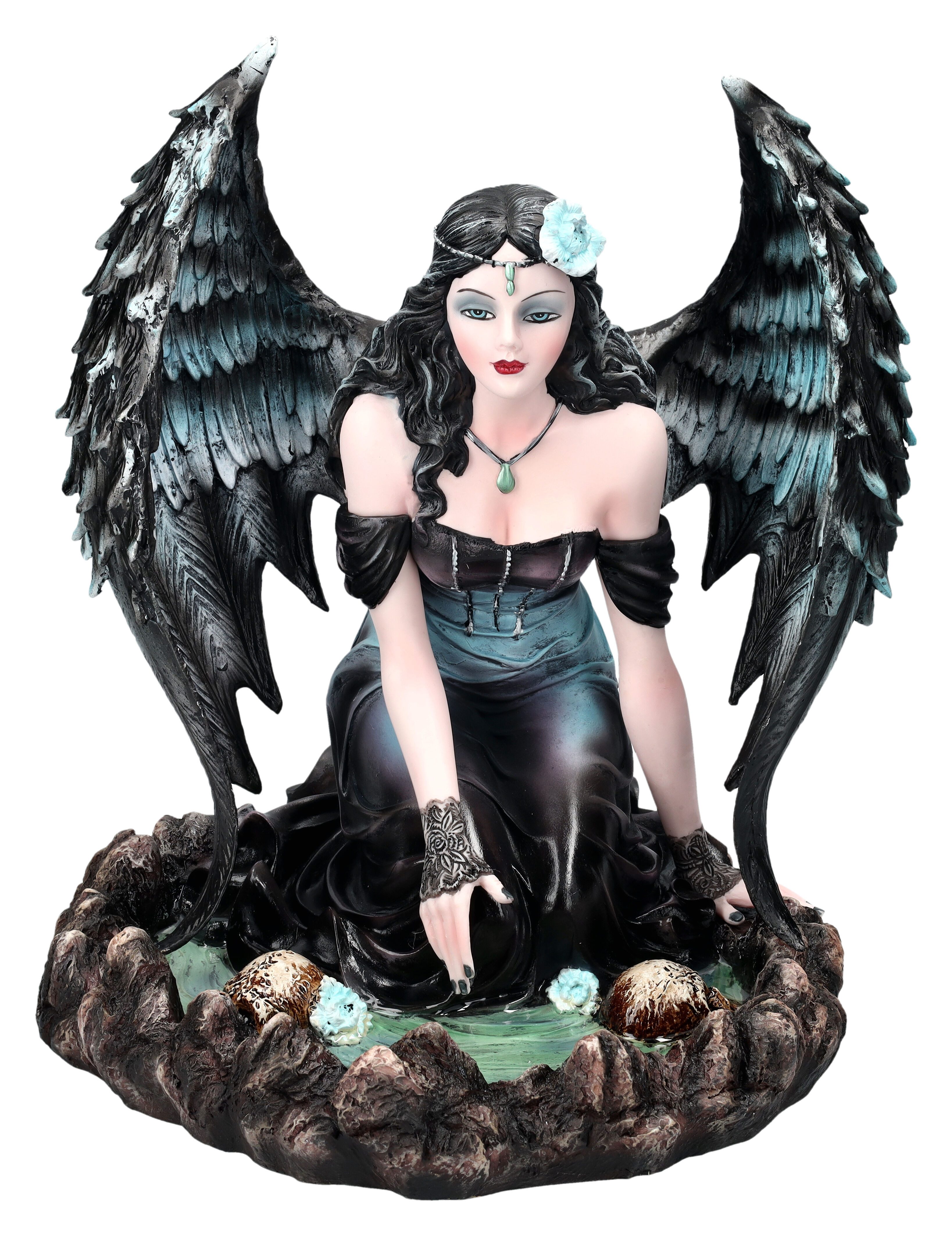 Figuren Shop GmbH Fantasy-Figur Engel Figur - Immortal Sin - Gothic Dekofigur Elfe Fee Fantasy