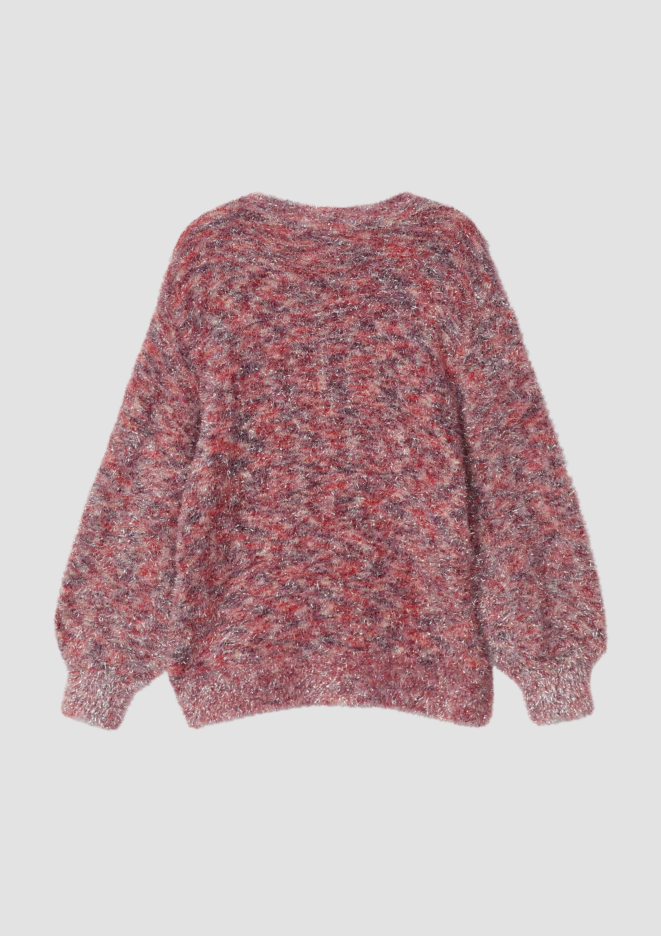 s.Oliver Longpullover Strickpullover Strickpullover mit Farbverlauf und Glitzergarn