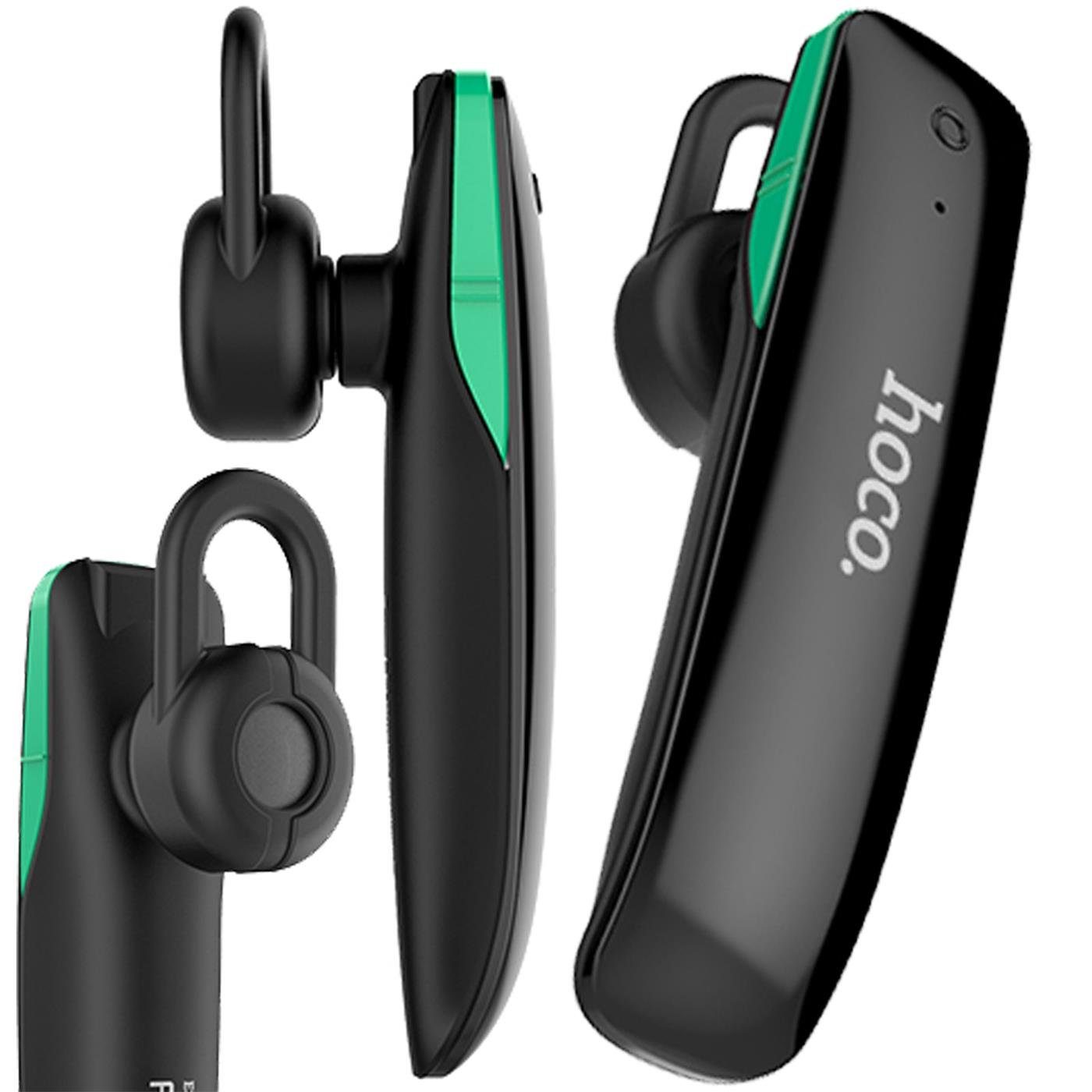 HOCO E1 Mikrofon Kopfh?rer (Ohrh?rer Bluetooth Smartphone-Headset Stereo mit Schwarz in Wireless Ear) Headset Einohr