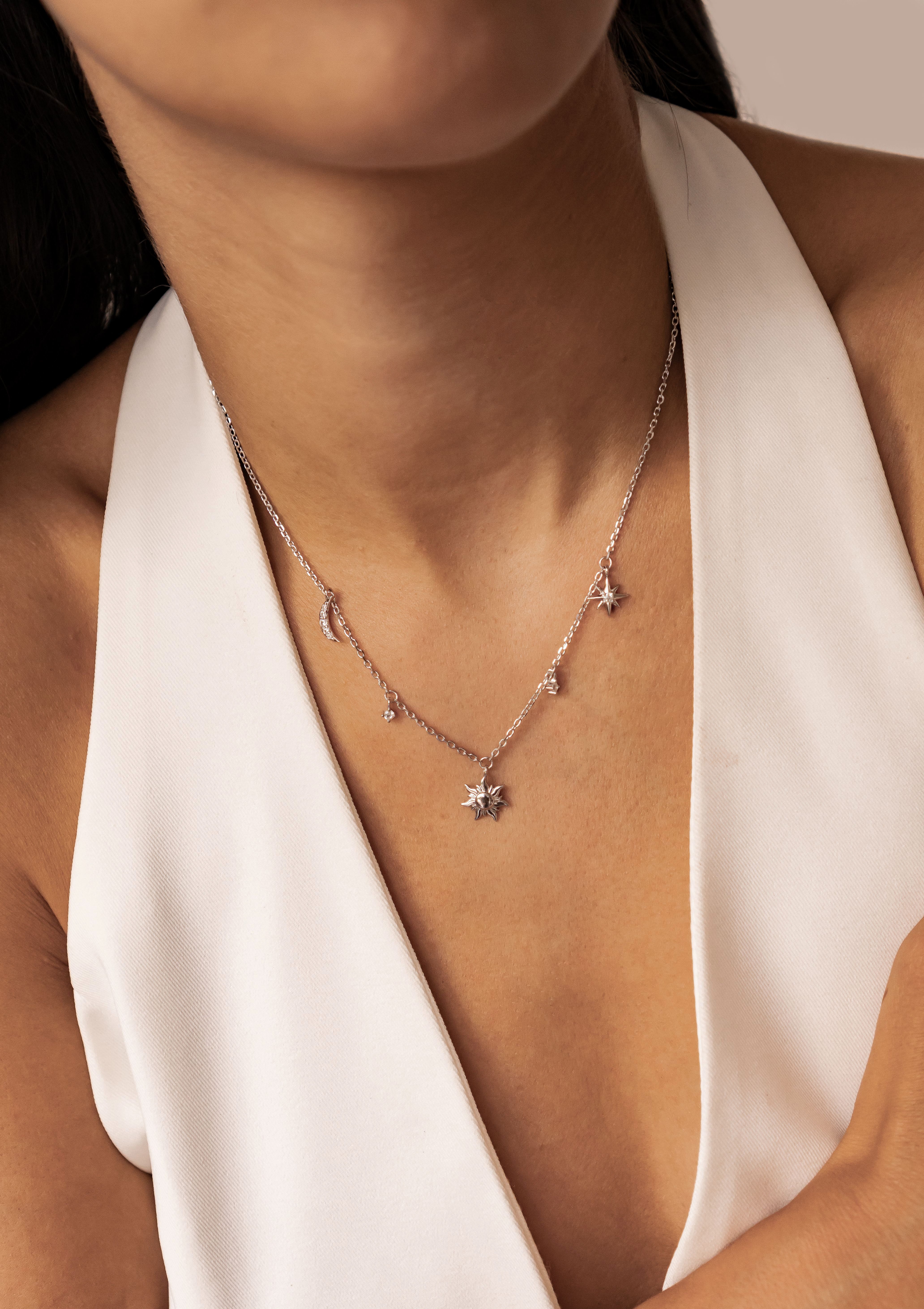 Hey Happiness Charm-Kette Sonne Mond Sterne, günstig online kaufen