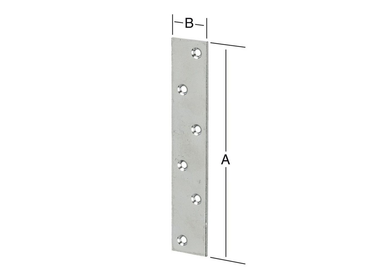 Thumbnail - Vormann Flachverbinder Vormann Verbindungsbleche verzinkt 190 x 35 mm