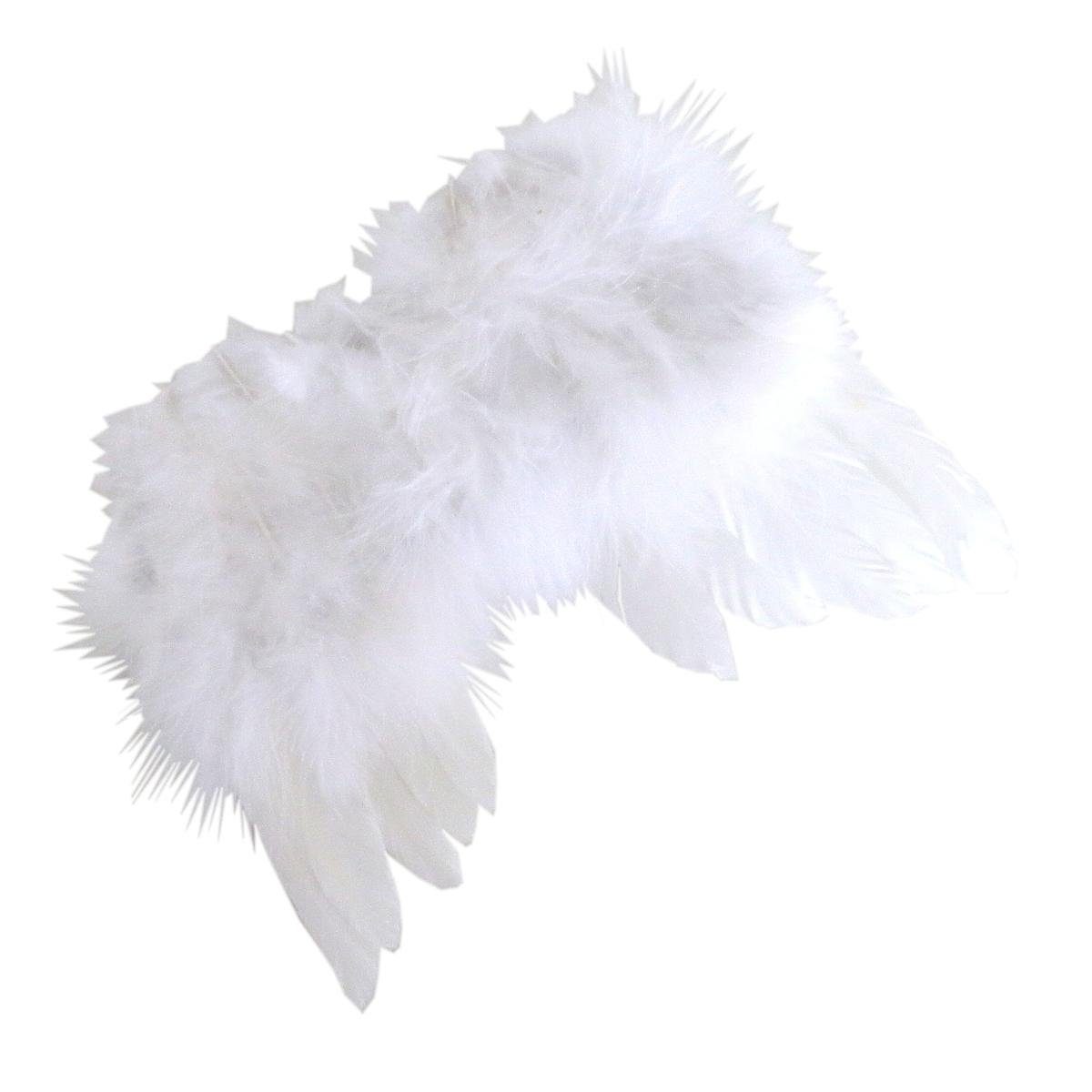 440s Dekoobjekt 440s Engelsflügel weiß am Clip ca. 13cm H (Stück) günstig online kaufen