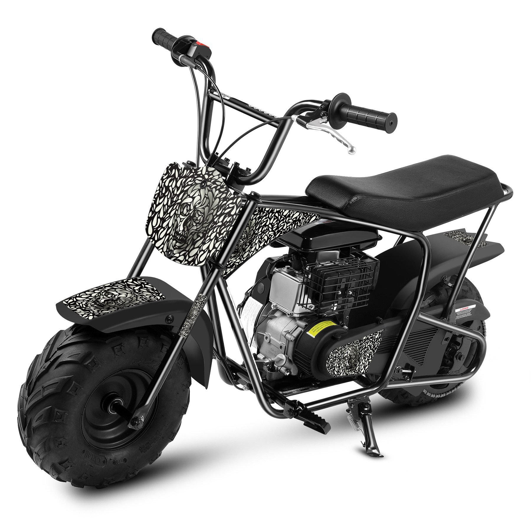 Oryxearth Dirt-Bike Pocket bike Minicross 105cc 20km/h Gasbetriebenes Offroad-Motorrad