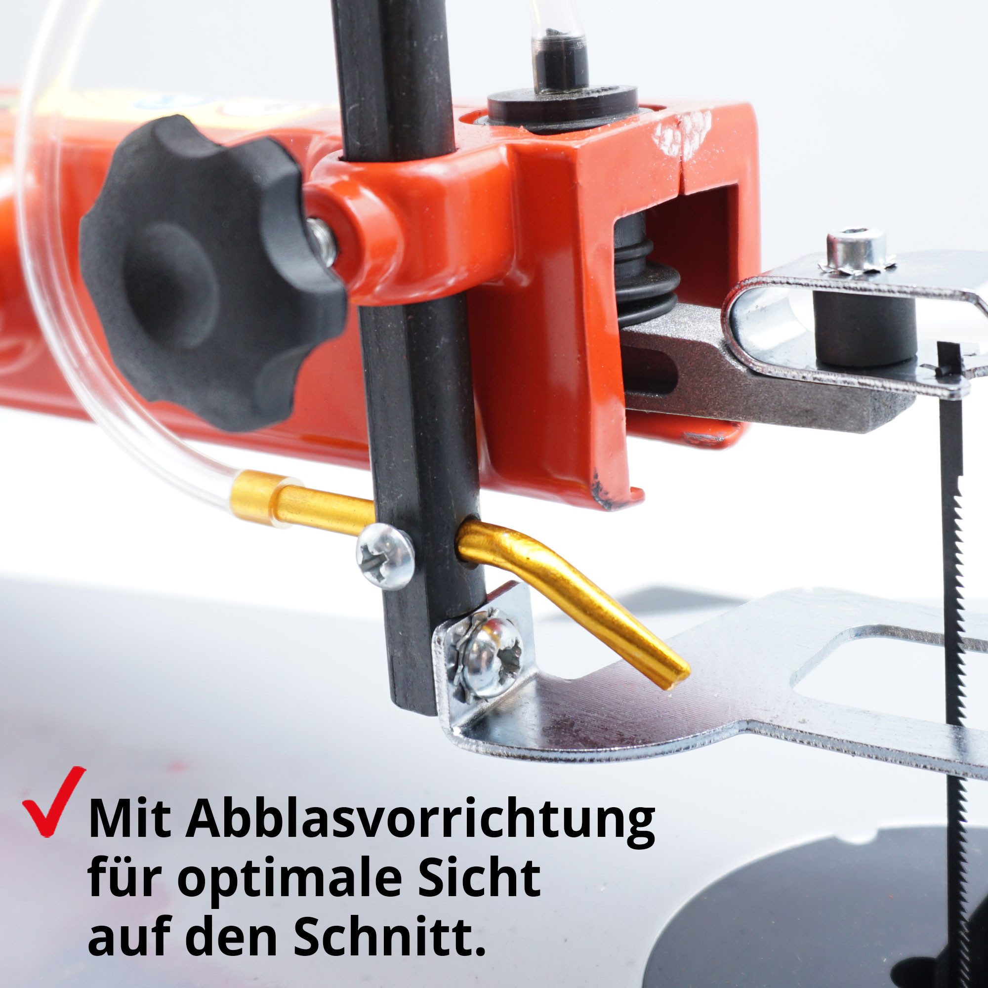 Hecht Dekupiersäge 8916, 120W, Gebläse-Vorrichtung, 127mm Sägeblatt, 255 x 415 mm Tisch