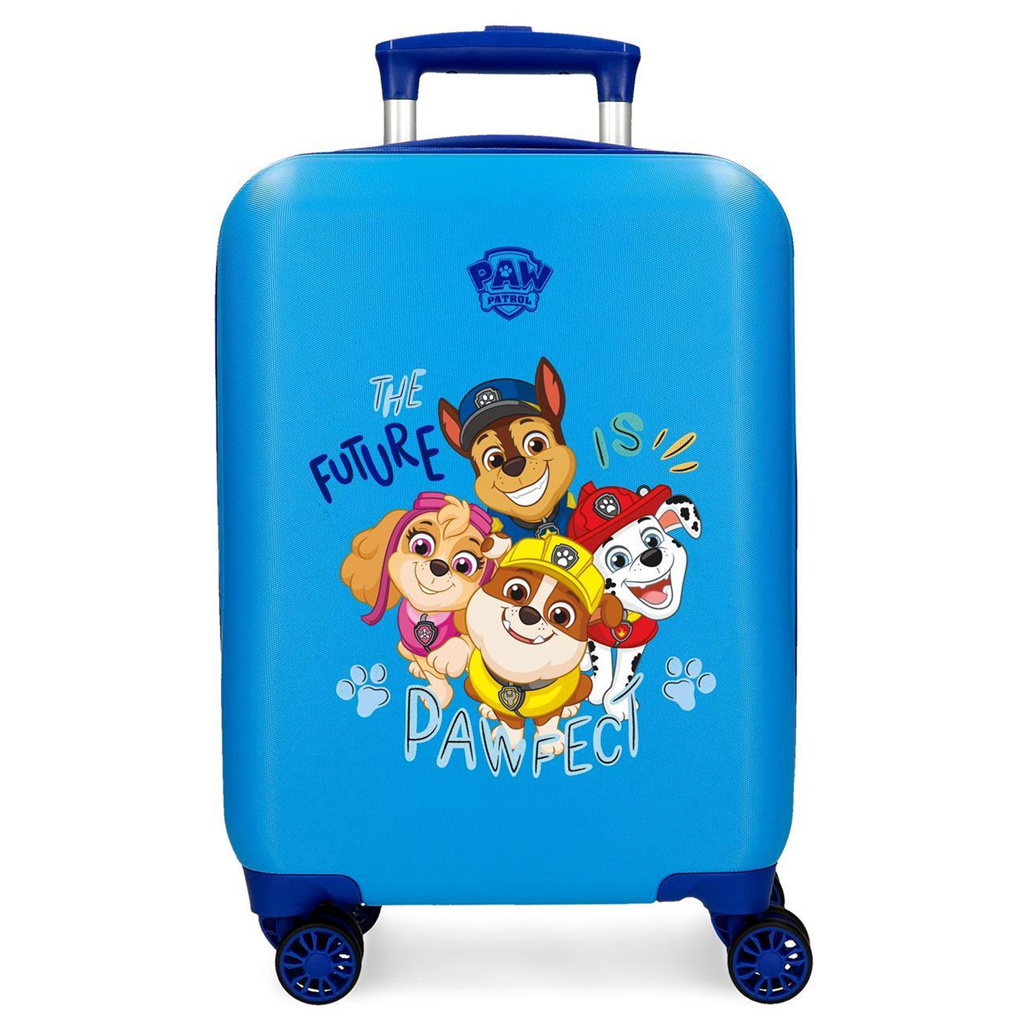 Kinderkoffer Paw Patrol Trolley 50 cm – Hartschalenkoffer mit 360° Rollen, Schloss