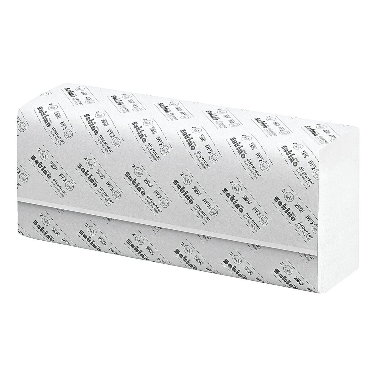 Satino prestige Papierhandtuch, 2-lagig, Zellstoff, I-Falzung, hochweiß, 24x32 cm, 3000 Blatt
