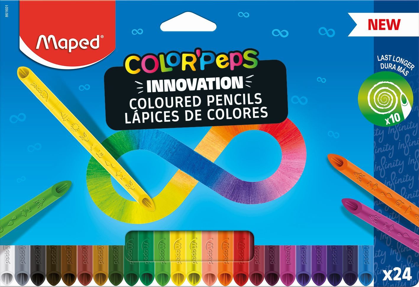 MAPED Buntstift Farbstiftetui Color'Peps Infinity - 24er Kartonetui