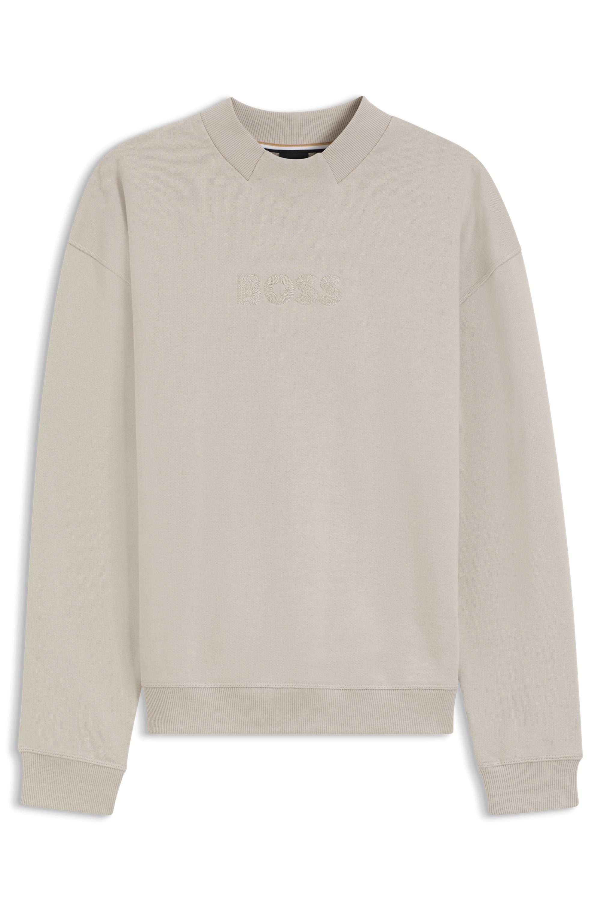 BOSS Sweatshirt Fashion im Relaxed Fit, gestickter Logoschriftzug