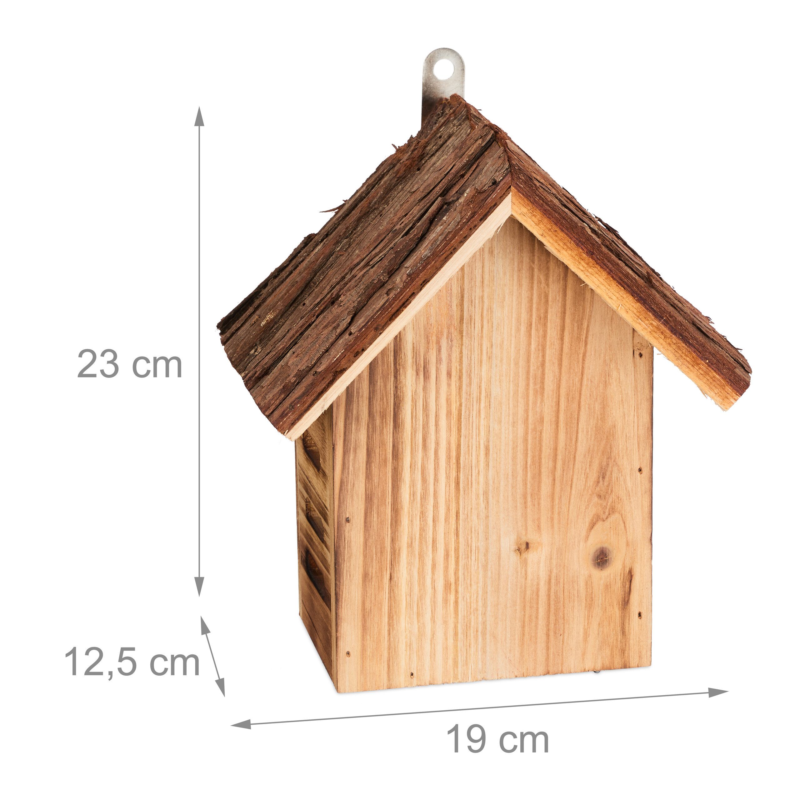 relaxdays Insektenhotel Marienkäferhaus aus Holz, (1-St)