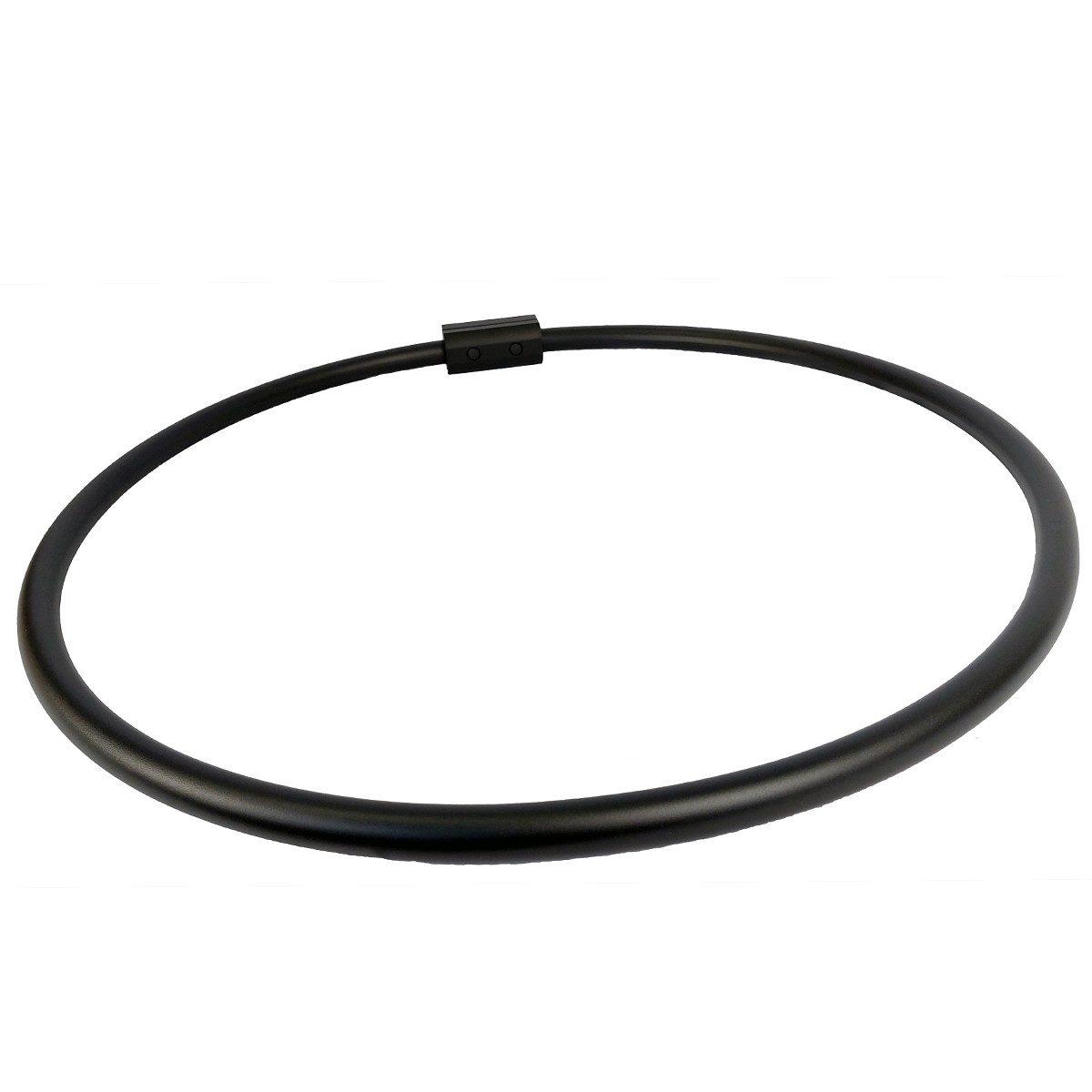 Ekershop Duschvorhangstange Alu Ringstange Schwarz matt Rund Ø 80 cm Winkelstange für Duschvorhang, Ø 800 mm, Fixmaß, Wandmontage, Verschraubt, Aluminium, ohne Duschvorhangringe, auch als Umkleiderkabine