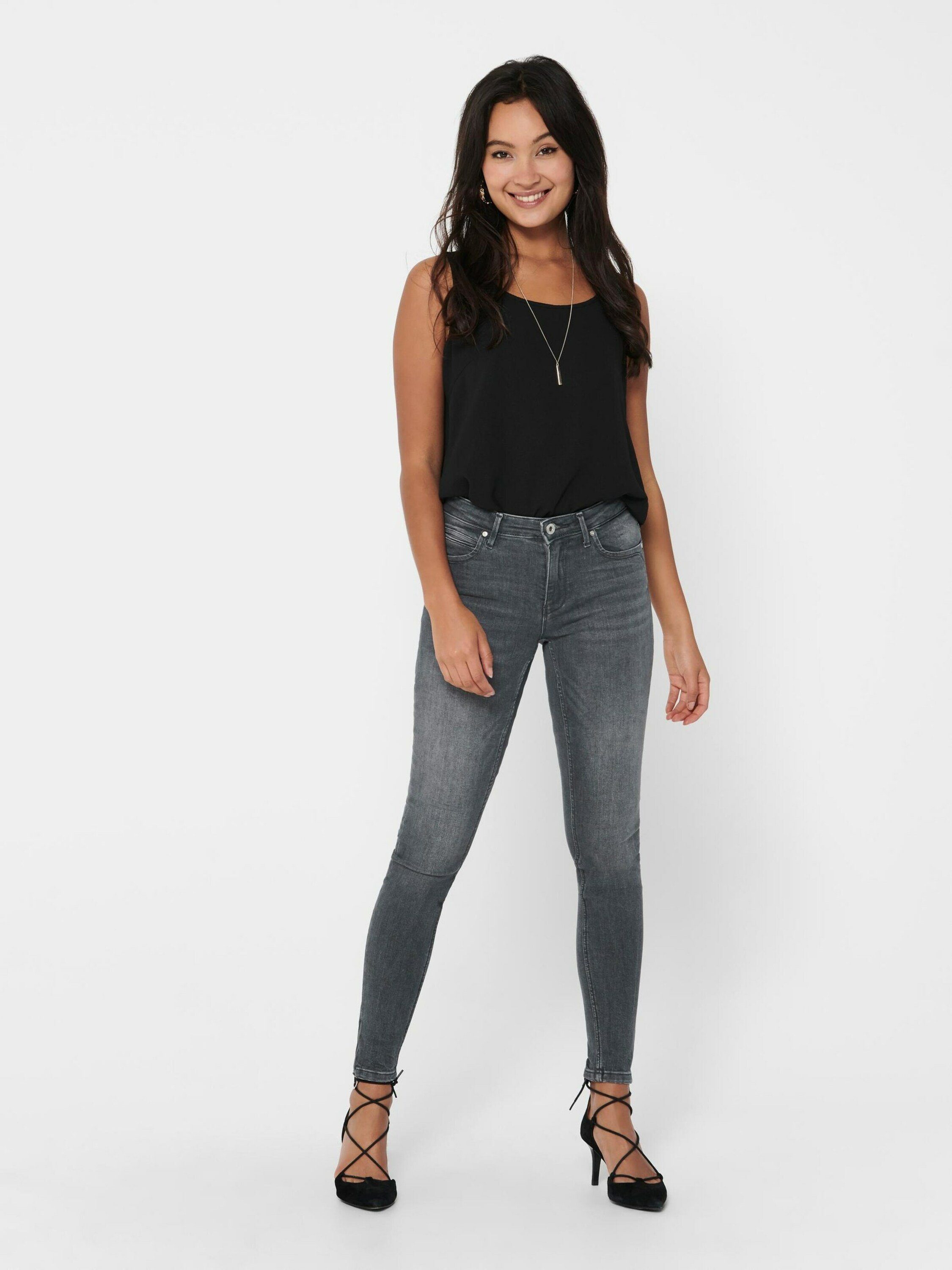 ONLY Detail, Weiteres Plain/ohne Skinny-fit-Jeans Kendell Details (1-tlg)