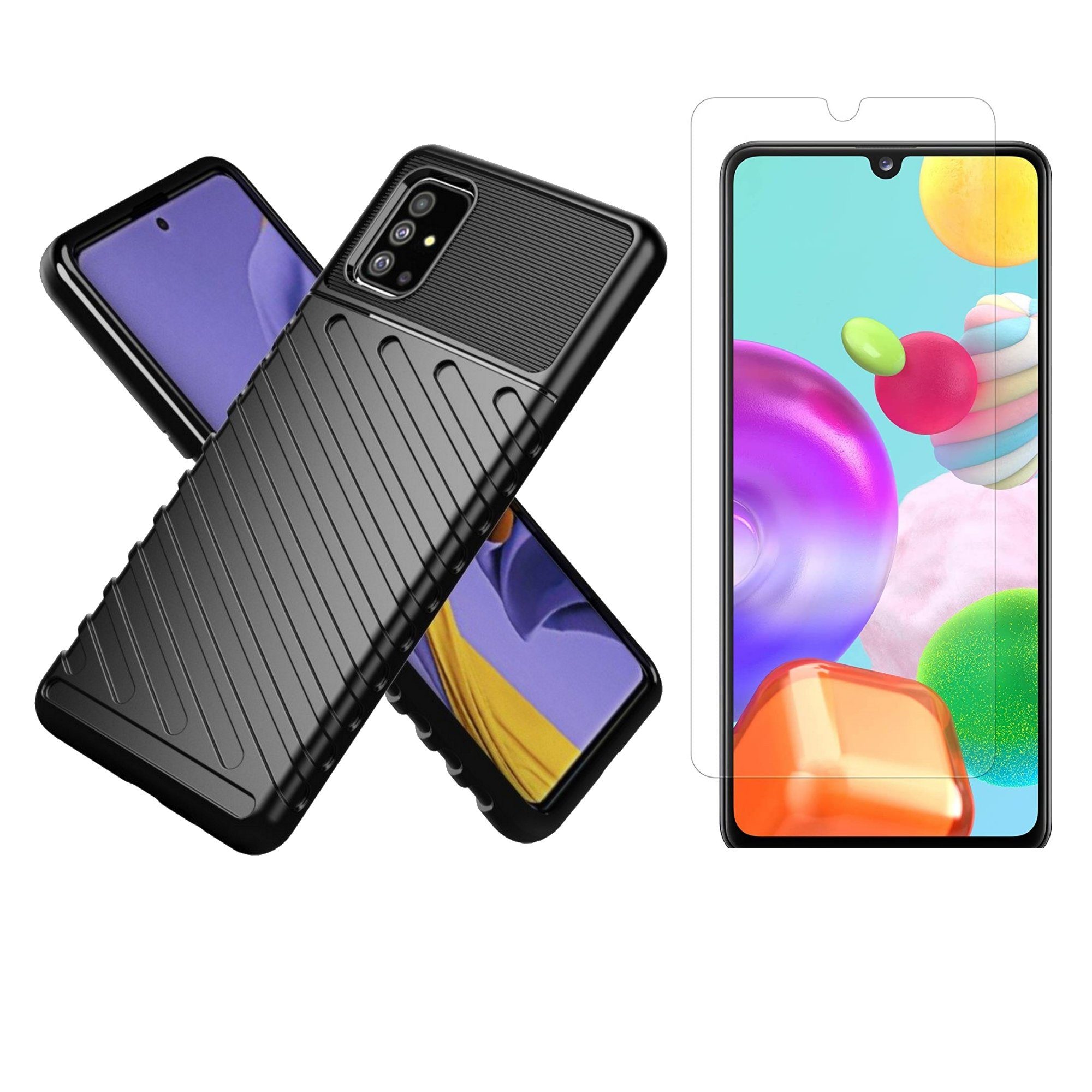 cofi1453 Handyhülle cofi1453® Hybrid Armor Etui SchutzHülle "Thunder" 6,3 Zoll, Cover Schutzhülle