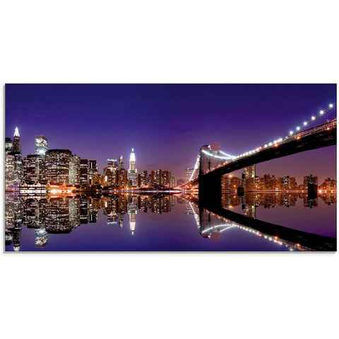 Artland Glasbild New York Skyline, Amerika (1 St), in verschiedenen Größen