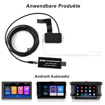 Hikity Digitale DAB+ Radio Antenne für Android Autoradio – USB 2.0 Adapter Digitalradio (DAB)