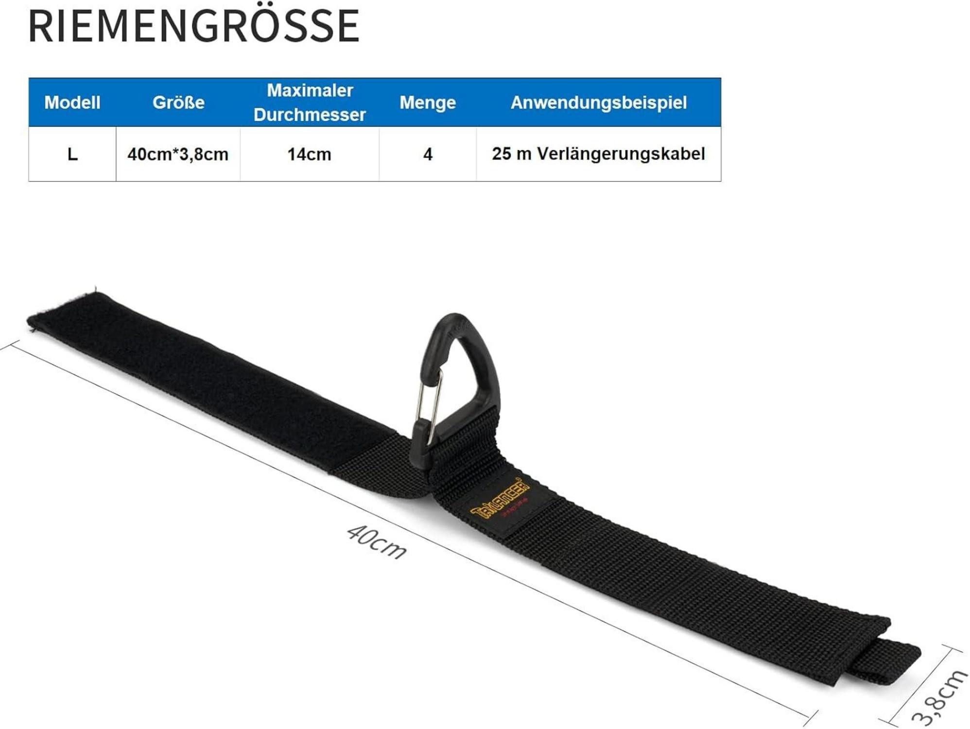 Thumbnail - LuxusKollektion Multitool Klettband mit Öse und dreieckiger Schnalle fürs Aufhängen an Wänden