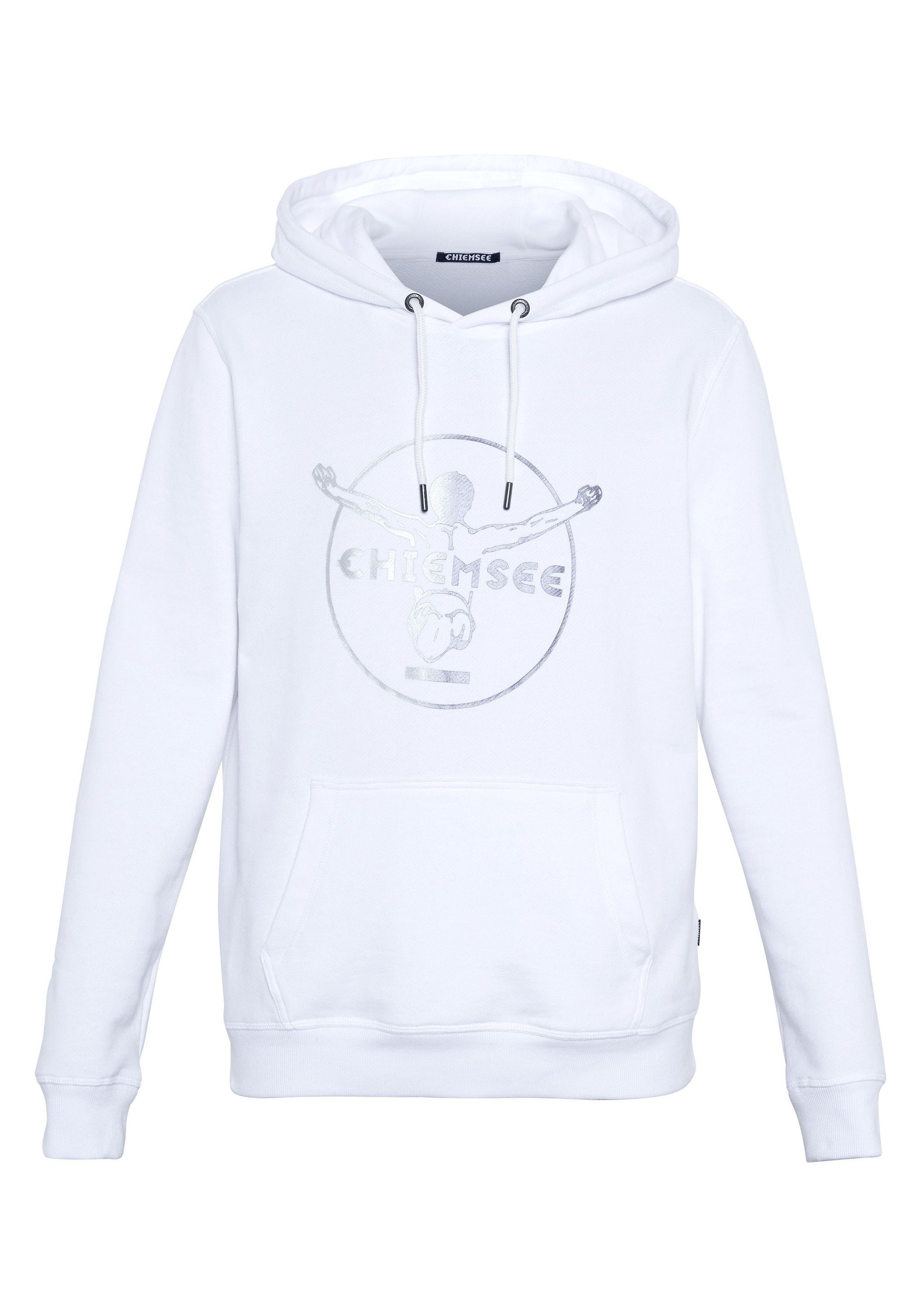 Chiemsee Kapuzensweatshirt mit Bright 11-0601 Hoodie 1 White Jumper-Motiv