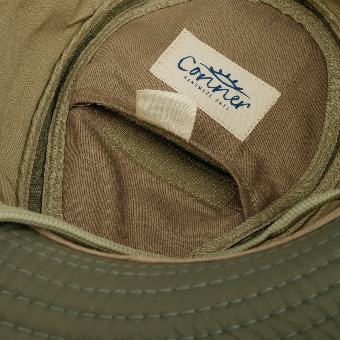 (1-St) Conner khaki mit Kinnband Anglerhut Outdoorhut