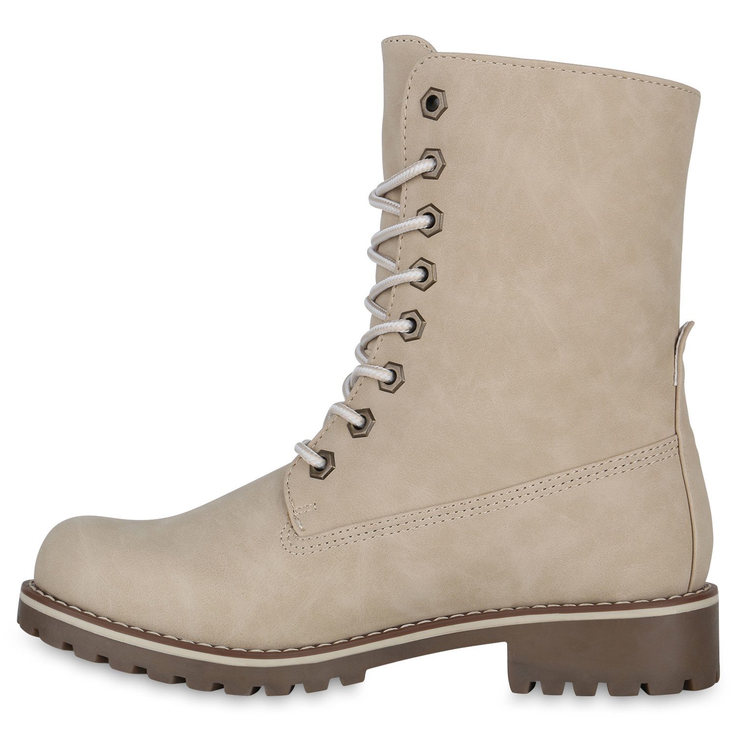 VAN HILL 813135 Schnürstiefelette Schnürstiefeletten Damen Warm Gefütterte günstig online kaufen