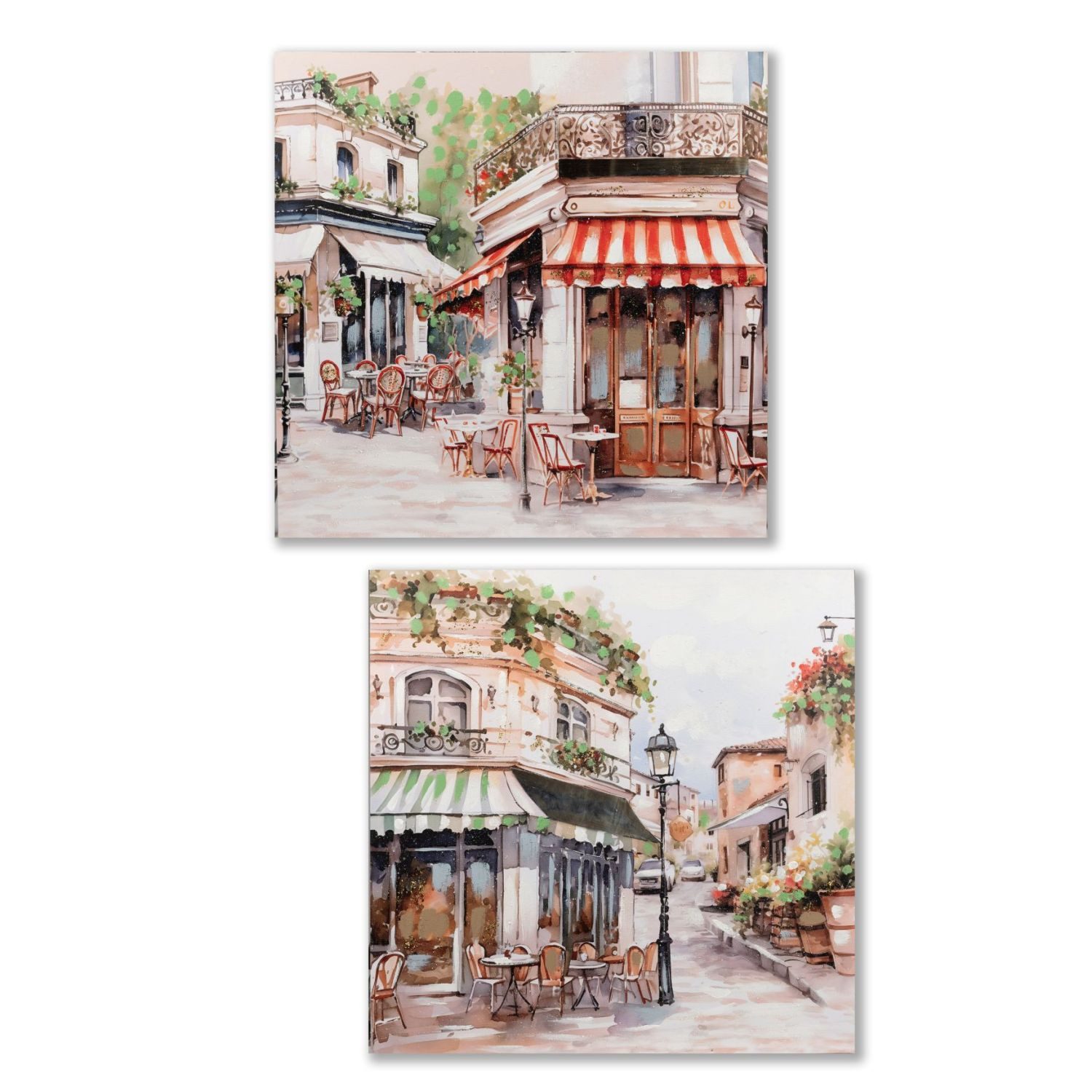 formano Wanddekoobjekt Leinwandbilder, Aquarell-Optik, Mehrfarbig, Motiv: Architektur, Höhe: 60cm