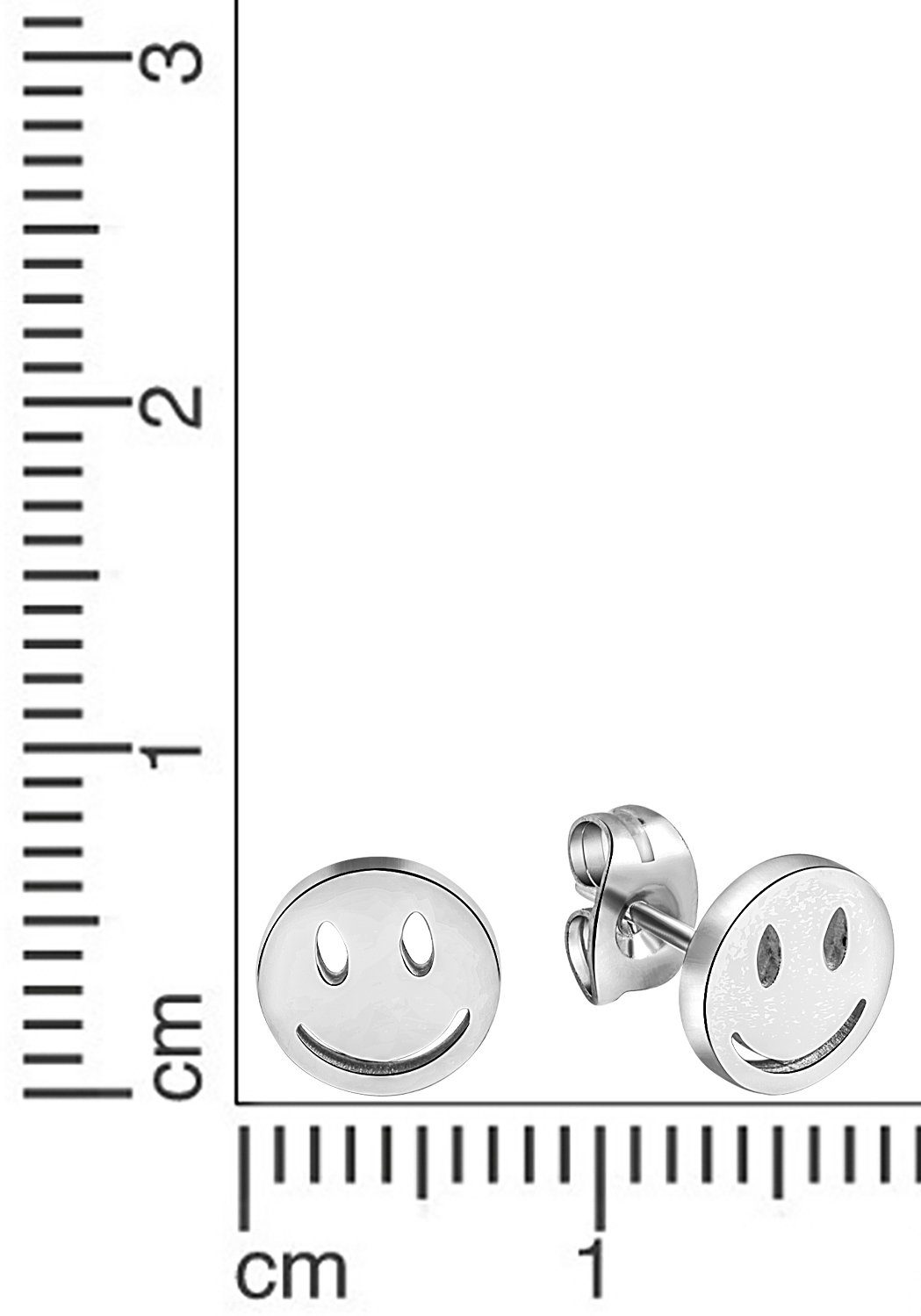Firetti Paar Ohrstecker Schmuck Geschenk Ohrschmuck Smile