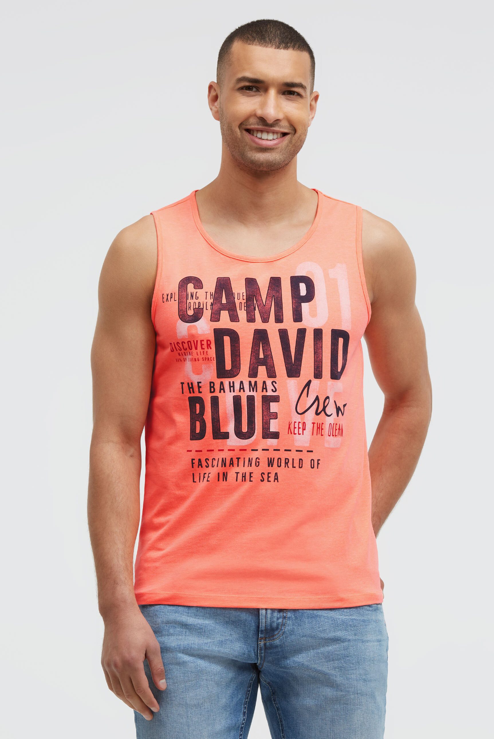 CAMP DAVID Tanktop mit Baumwolle