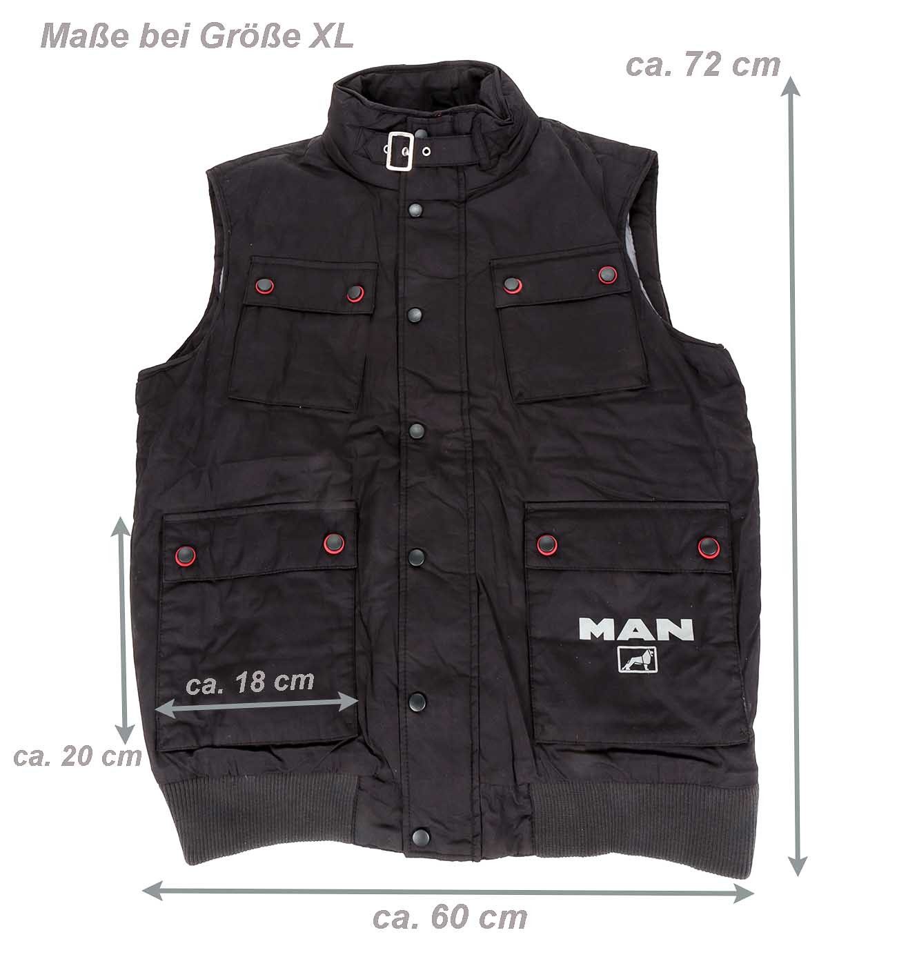 MAN Arbeitsweste MAN Übergangsjacke (mit 2 Innen- und 4 Außentaschen) Herren Outdoorjacke