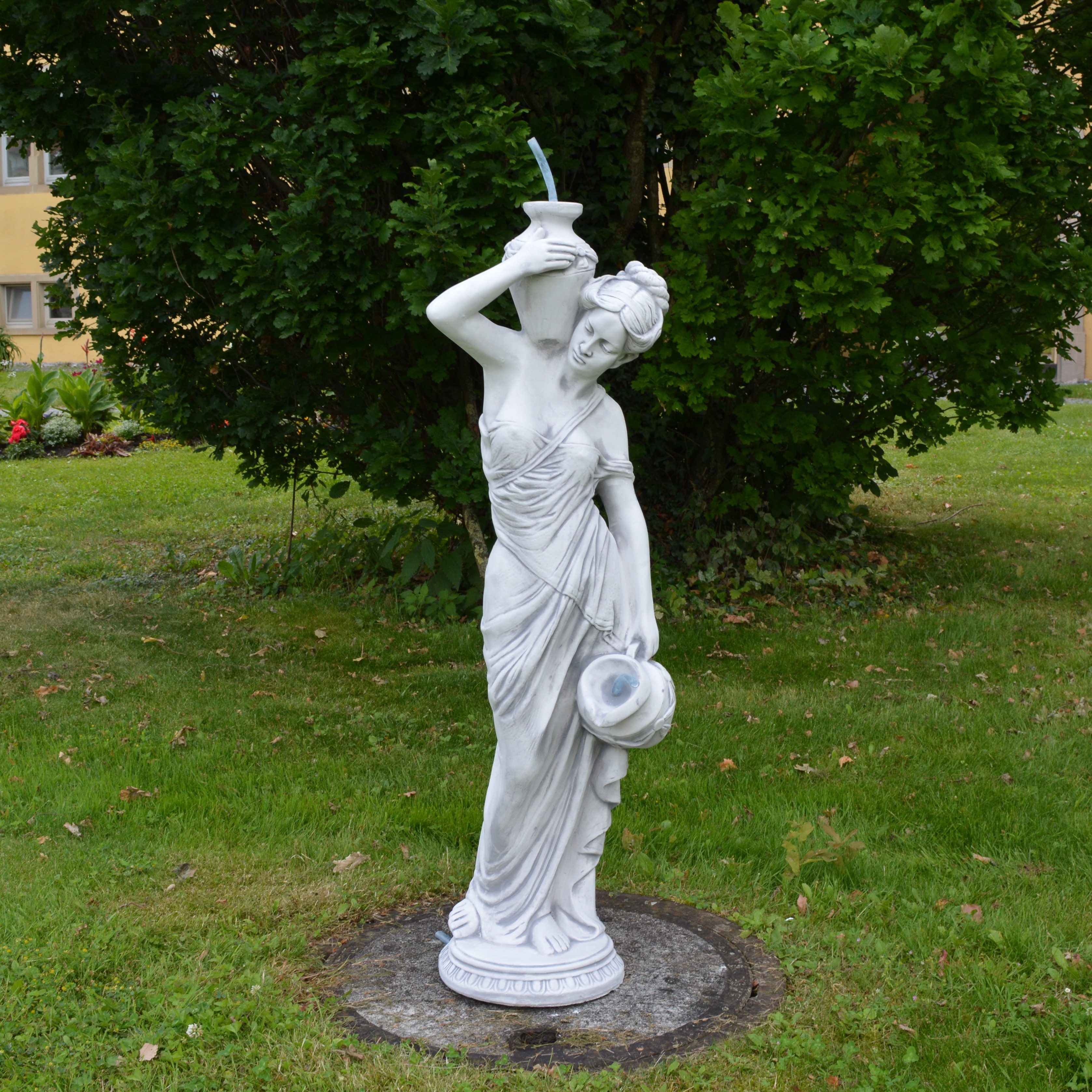 gartendekoparadies.de Gartenfigur Statue der Göttermutter Maia, Steinfigur, H. 112 cm, 48 kg, Frostsicher