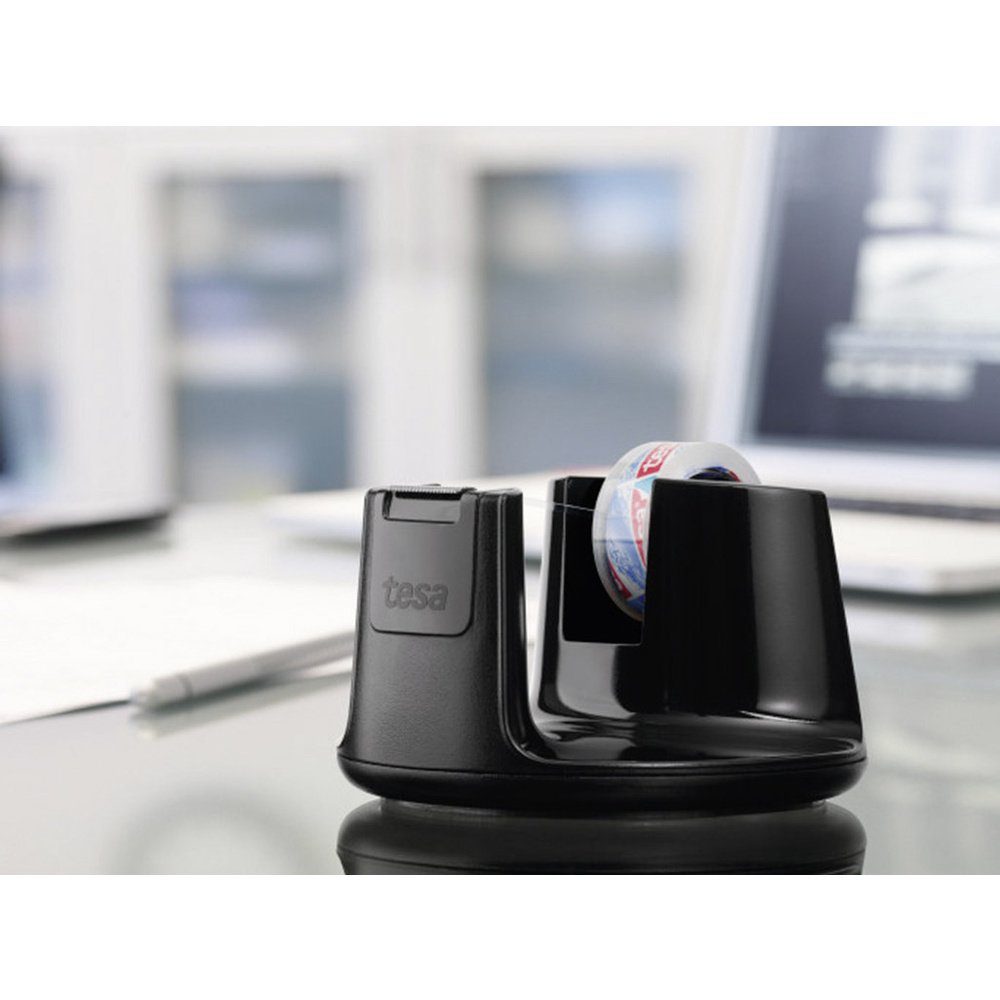 tesa Klebeband tesa 53827-00000-02 Tischabroller tesa Easy Cut® Schwarz 1 S günstig online kaufen
