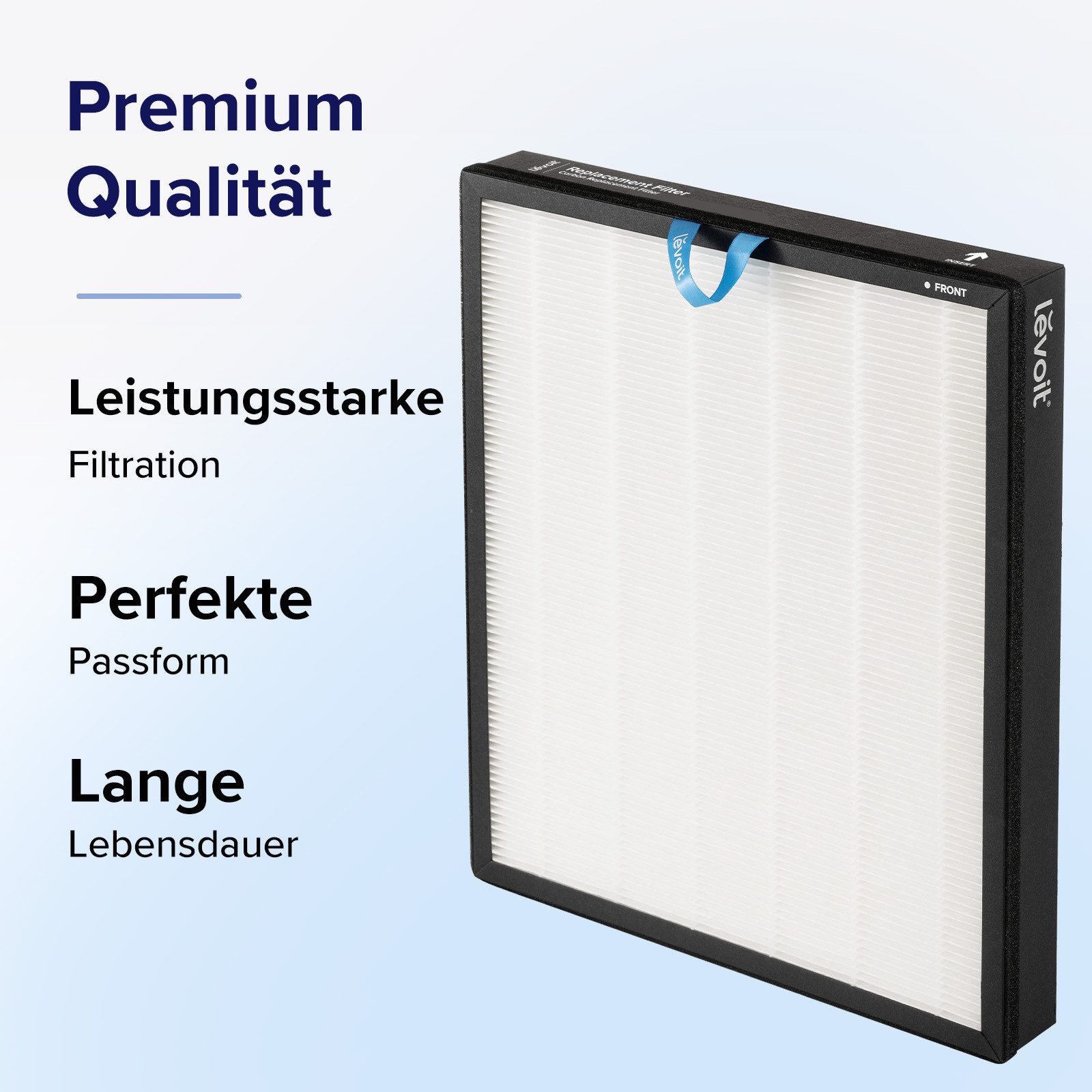 Levoit HEPA-Filter Vital 200, Zubehör für Luftreiniger Serie Vital 200, abwaschbarer Vorfilter, für Allergiker und Raucher