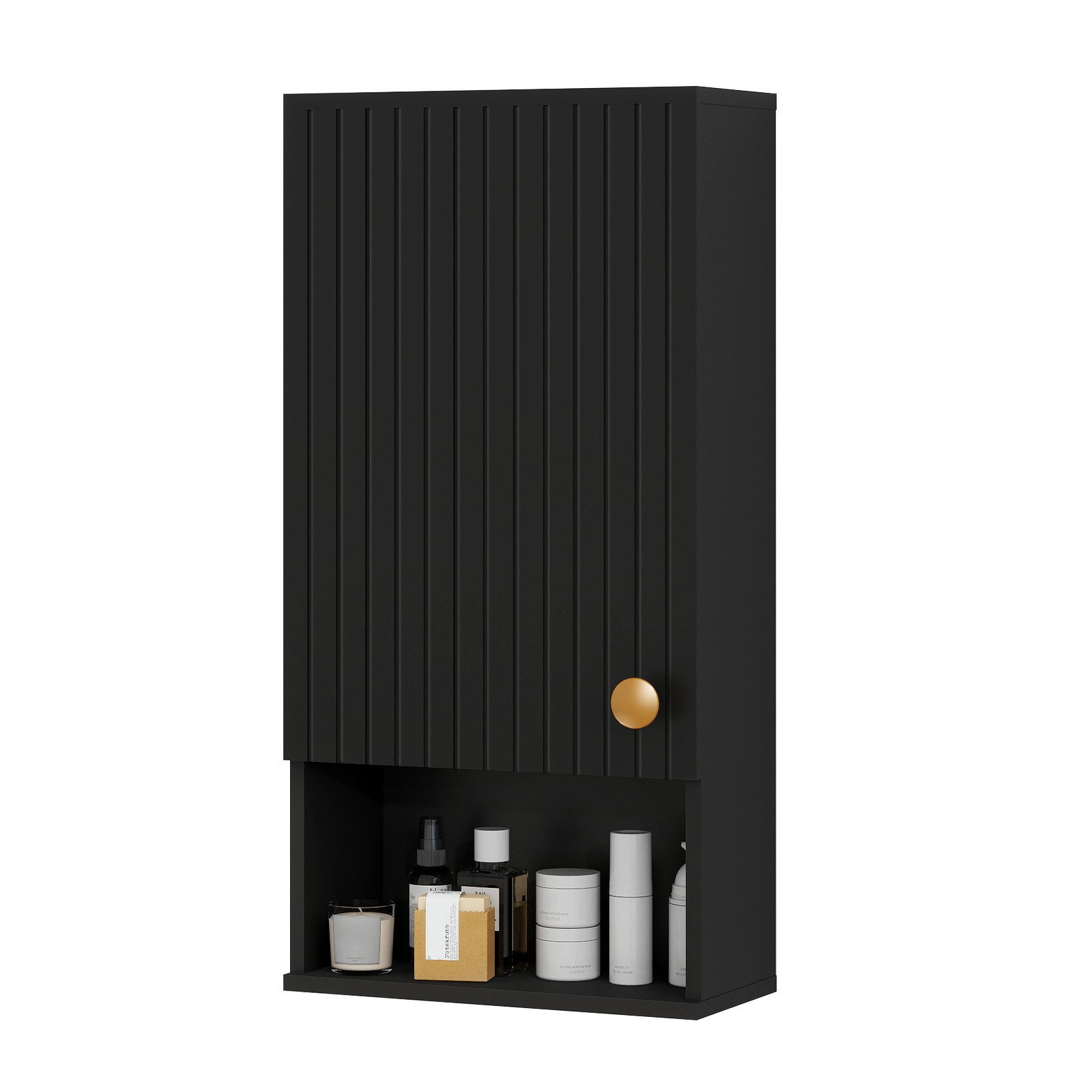 Hängeschrank Wandschrank mit Höhenverstellbaren Regalen Bad Küche
