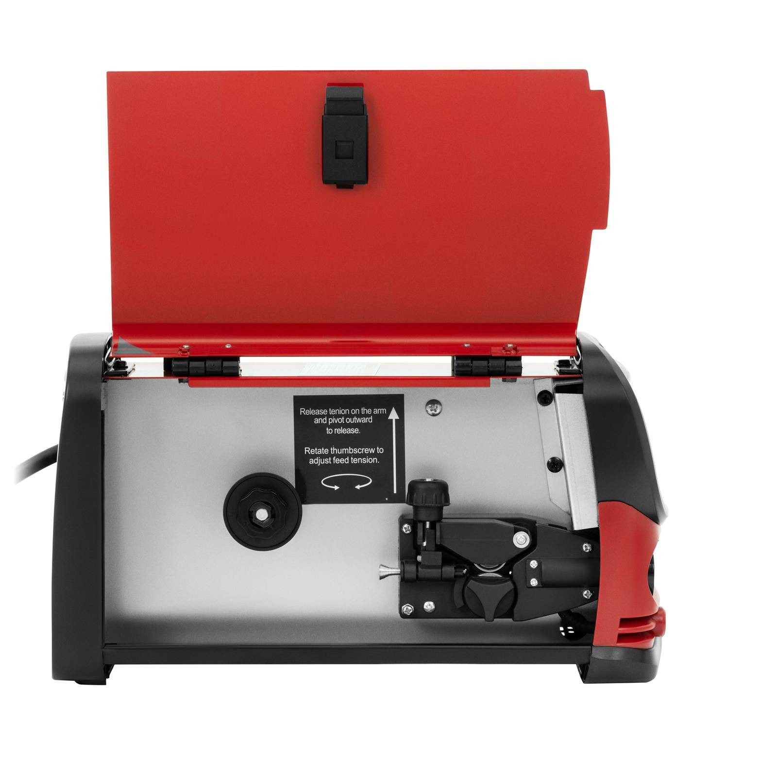 Stamos Welding Group Elektroschweißgerät Fülldraht Schweißgerät 130 A FLUX WIG Liftarc MMA digitales Bedienfeld