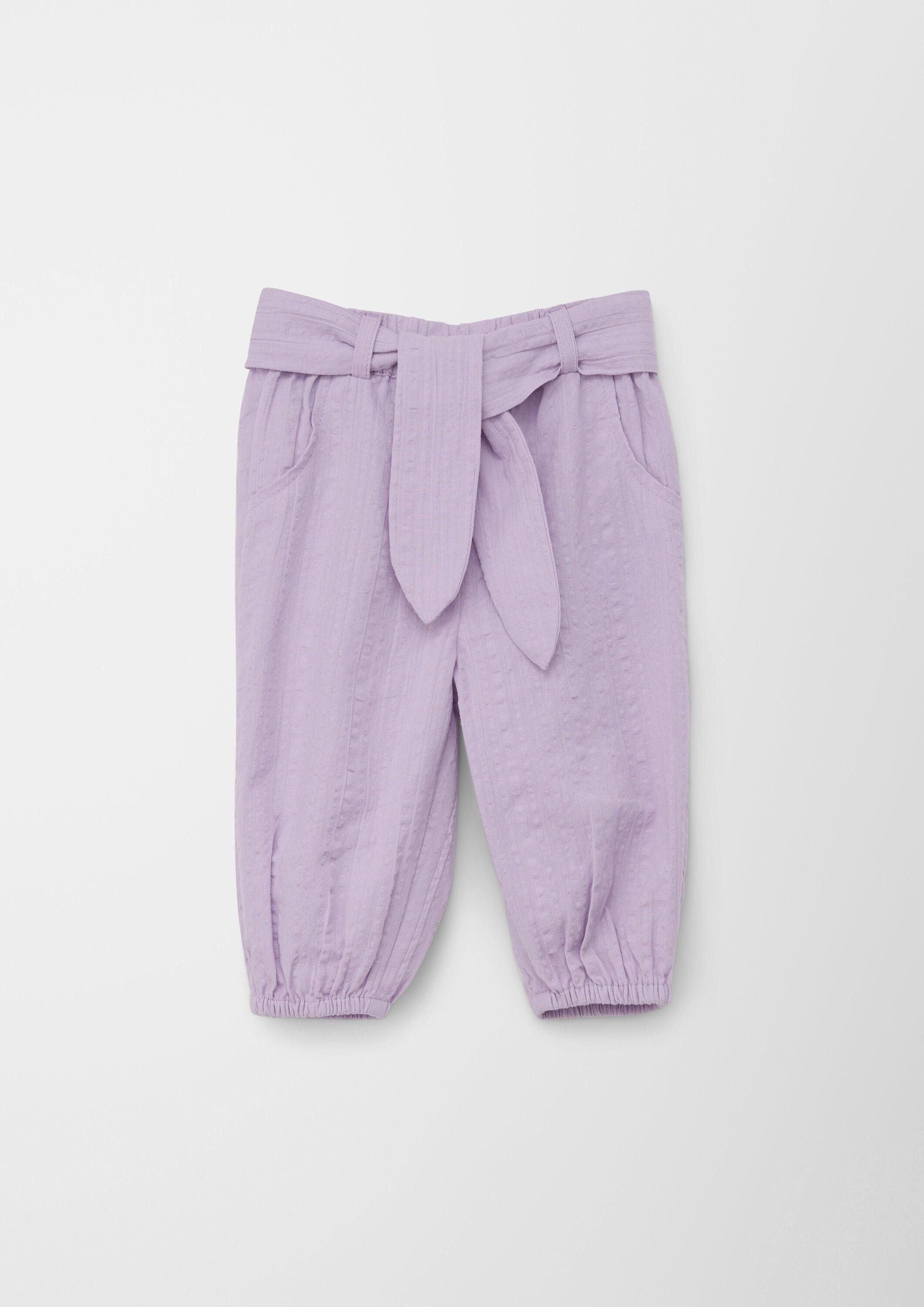 s.Oliver Chinos Hose Baumwollhose mit Crêpe-Struktur