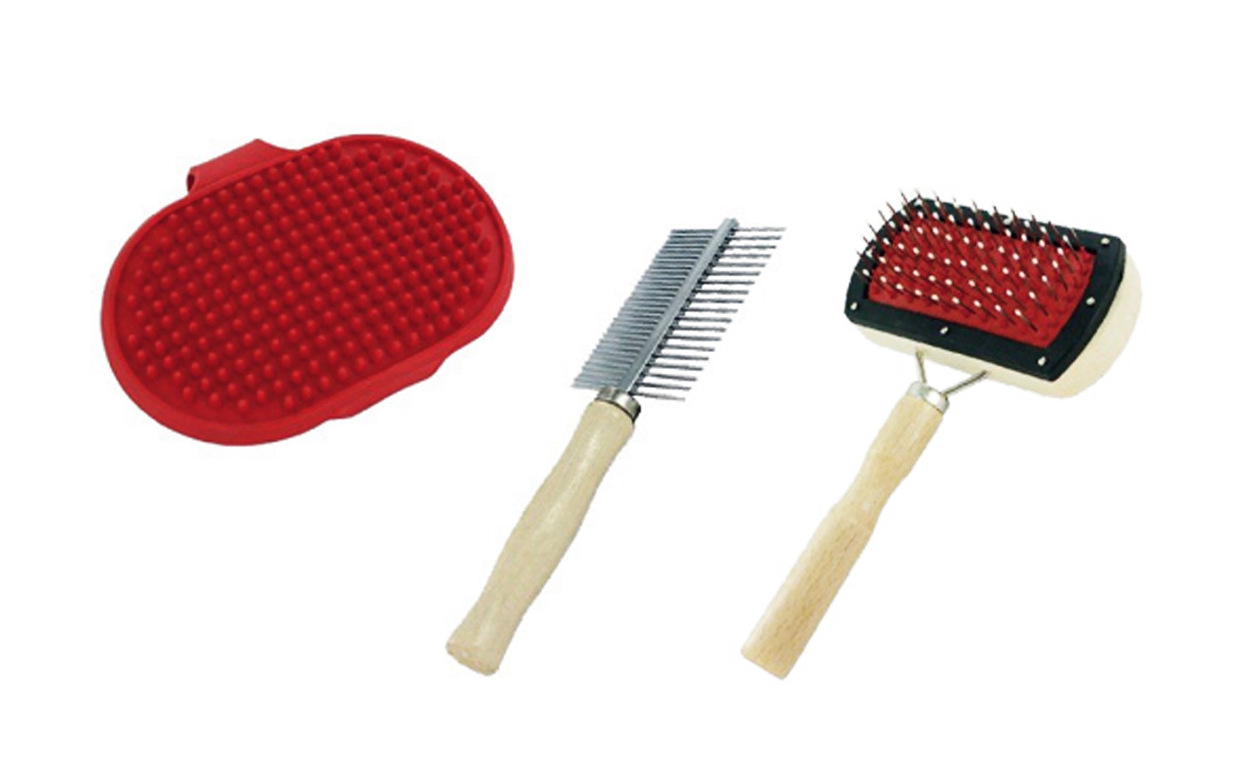 Fellbürste HAUSTIER FELLBÜRSTE SET 3-tlg. Tierbürste Hundebürste Katzenbürste 19
