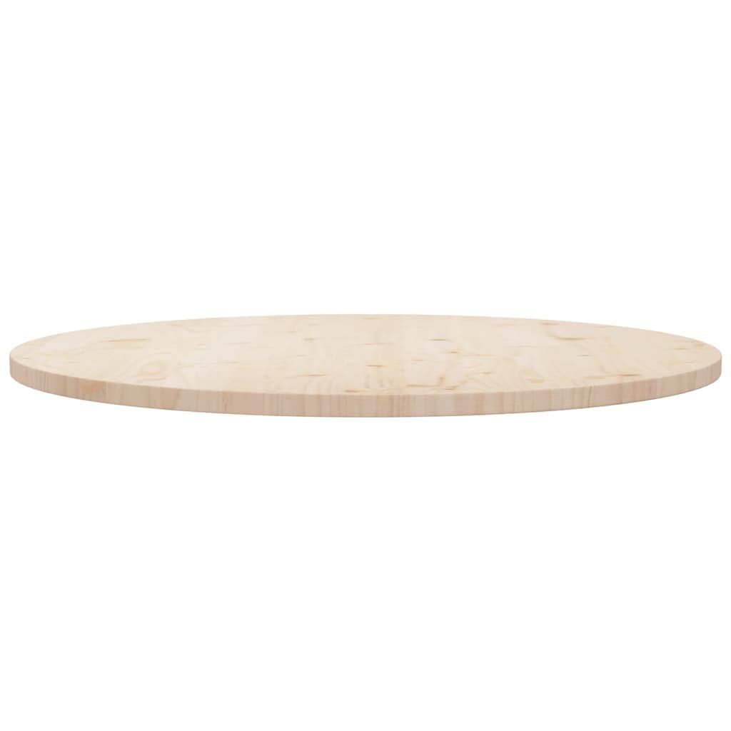Kiefer Massivholz Tischplatte furnicato Ø90x2,5 St) cm (1