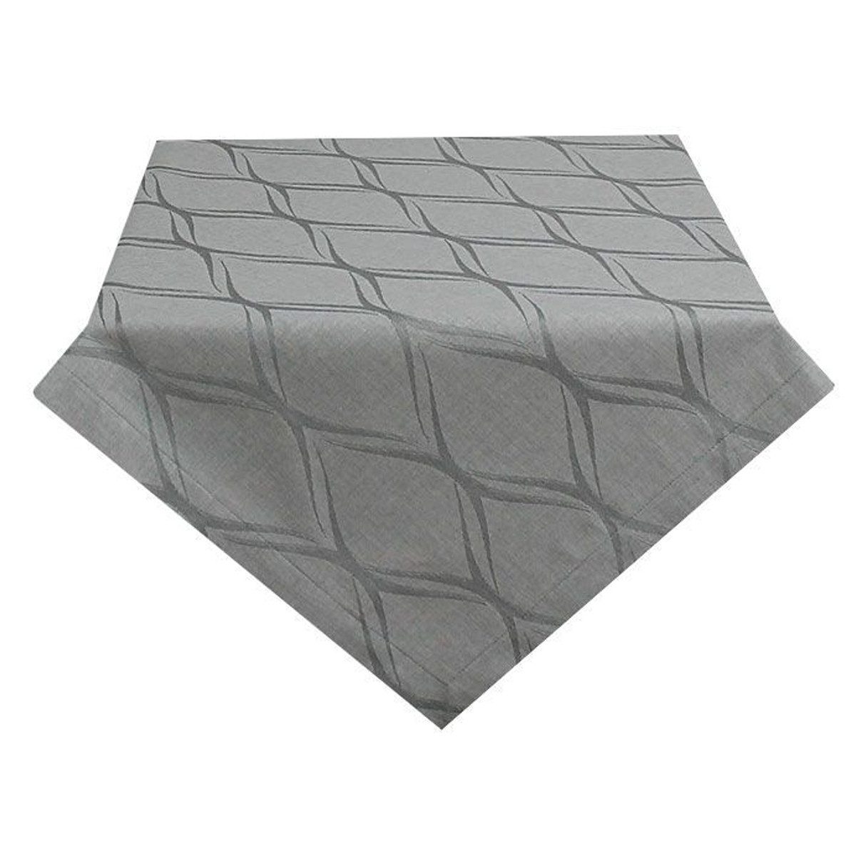 HOSSNER - HOMECOLLECTION Mitteldecke Remedios grau (1-tlg), Tischdecke, bedruckt 85 x 85 cm