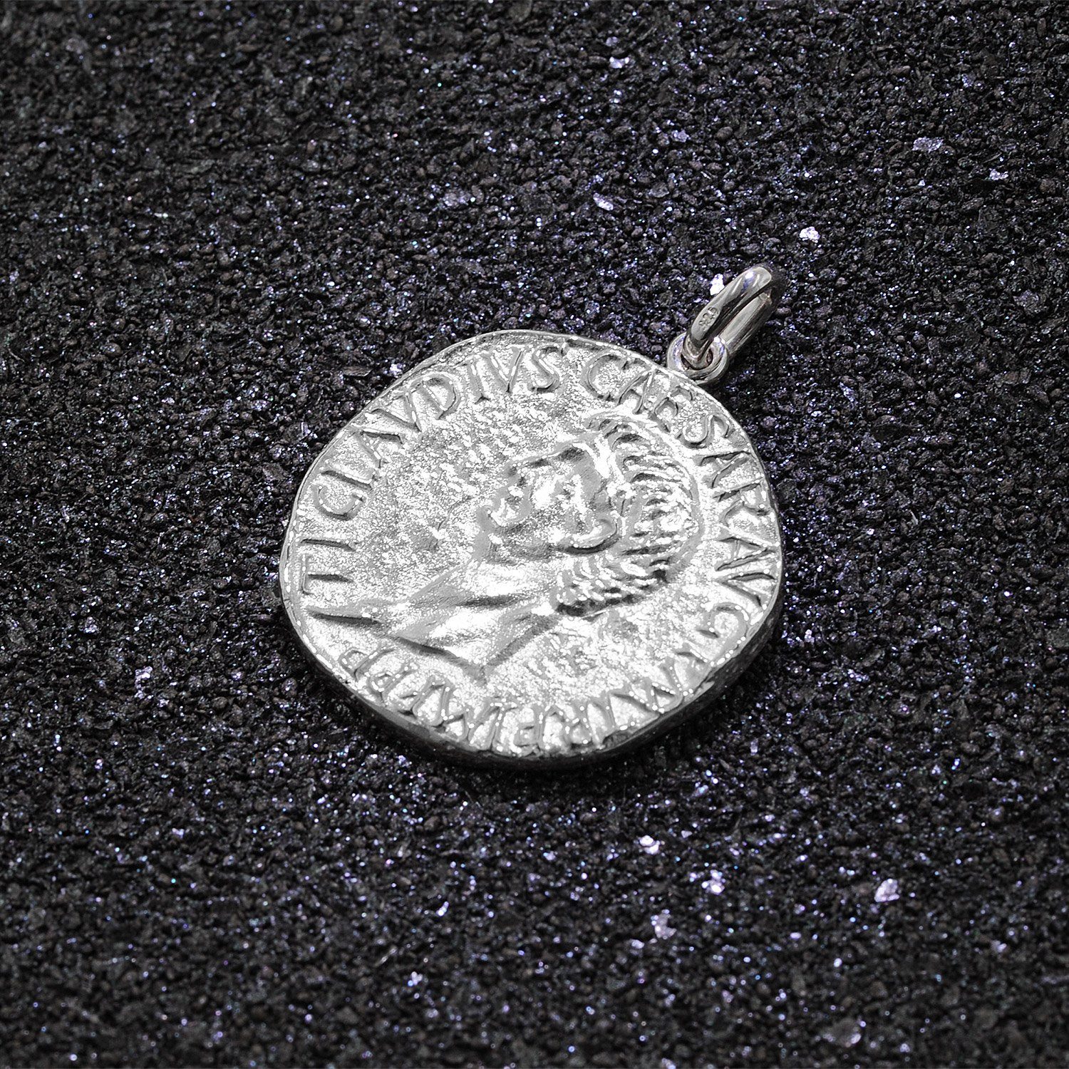 925 Replikat Römische Claudius/Spes Runder Münze Anhänger trendor Silber