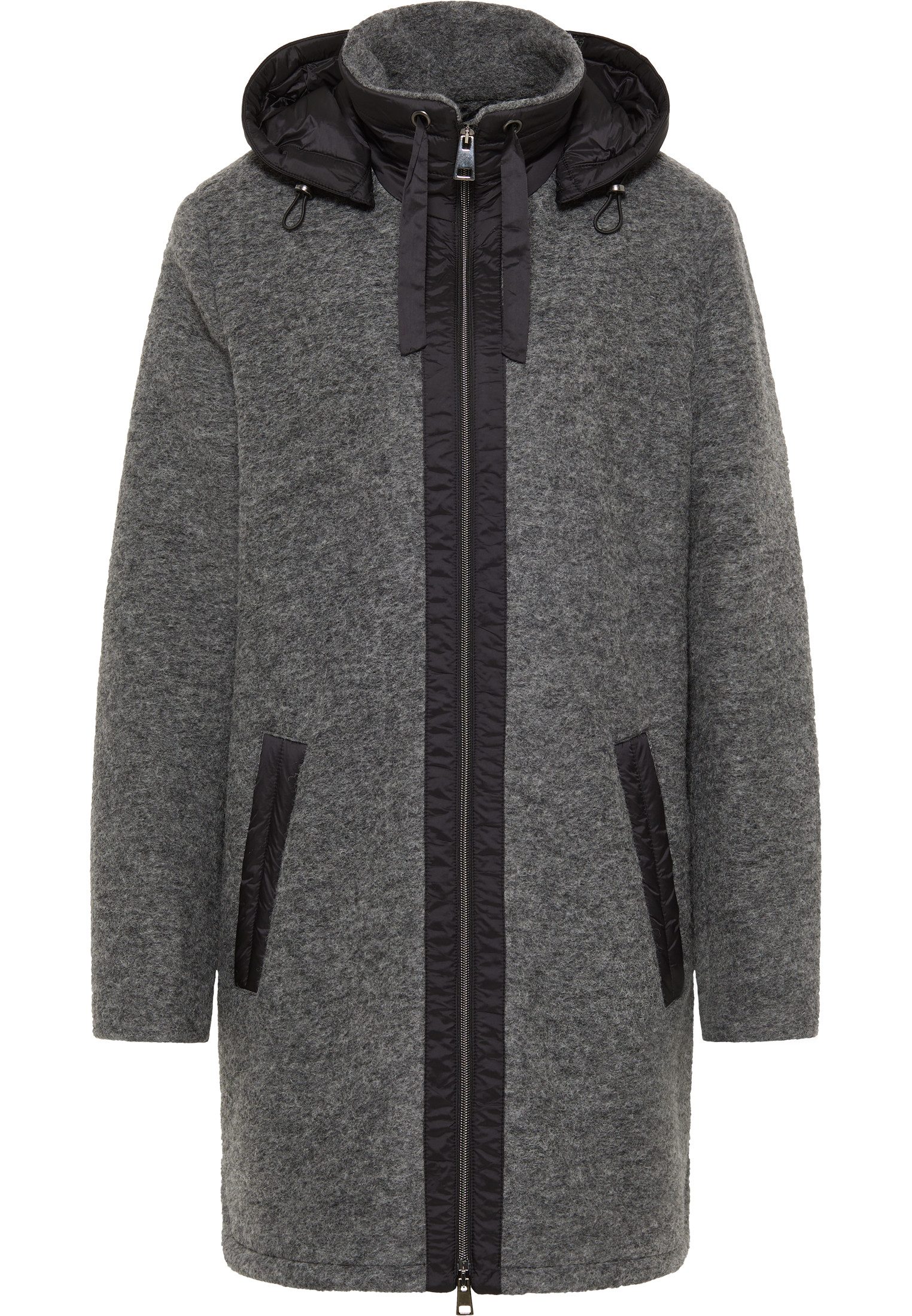 Wollmantel Wolljacke mit Kapuze