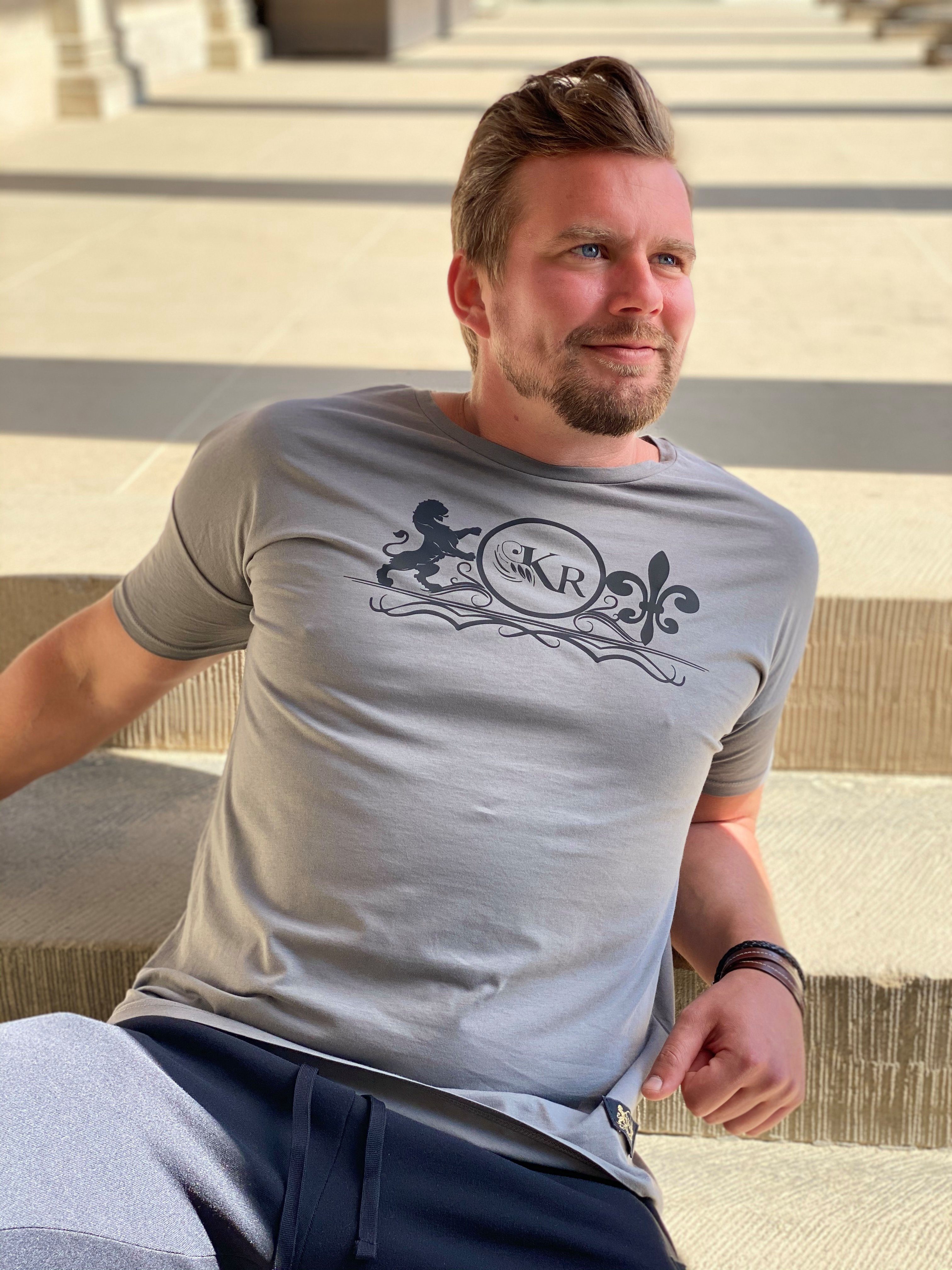 KR-Industries T-Shirt Shirt Steel DesignerShirt mit hohem Tragekomfort