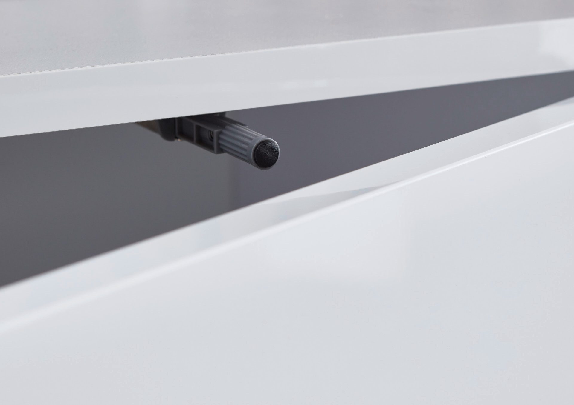 BMG Möbel Kommode Mailand 10 Artisan (in Weiß-Oberboden Artisan Eiche/Hochglanz Weiß), Schubladenkommode Anrichte Sideboard