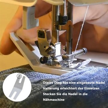 FELIXLEO Nähmaschine Nähfuß für Rollsäumer Nähzubehör Großer Nähfuss (6.9 cm x 2.6 cm)
