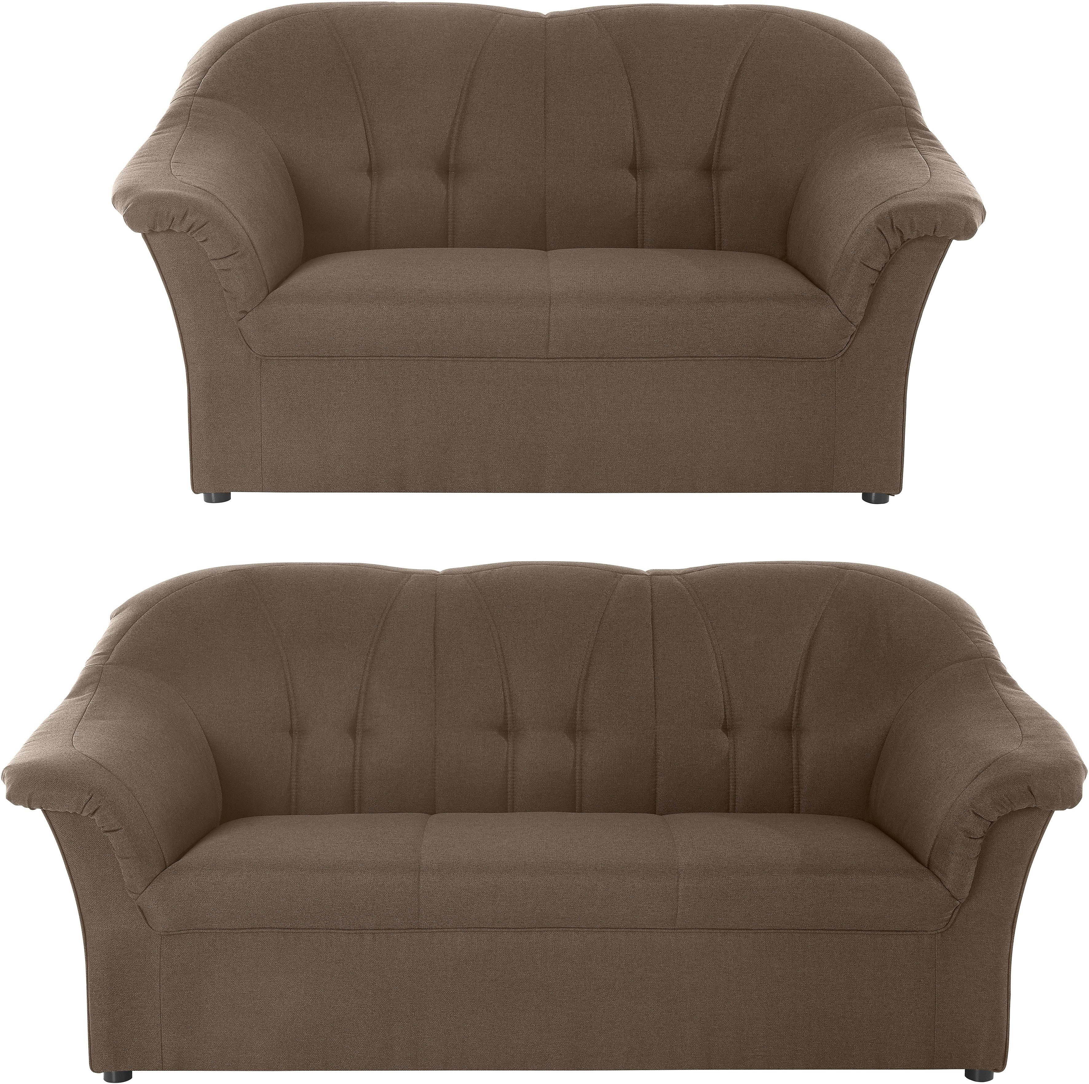 DOMO collection Polstergarnitur Pegnitz, (Set), 3-Sitzer & 2-Sitzer-Set günstig online kaufen